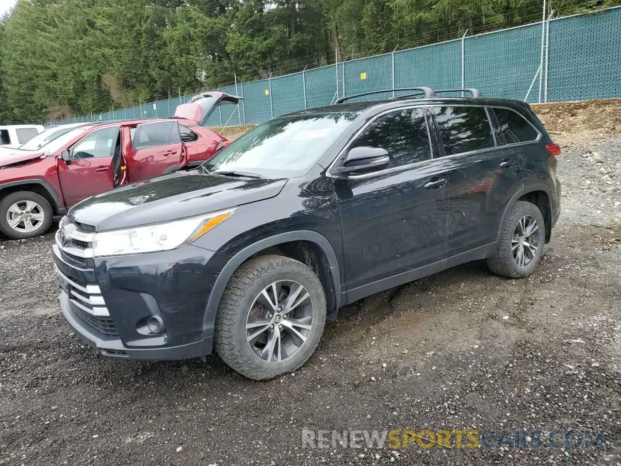 1 Photograph of a damaged car 5TDBZRFH6KS731452 TOYOTA HIGHLANDER 2019