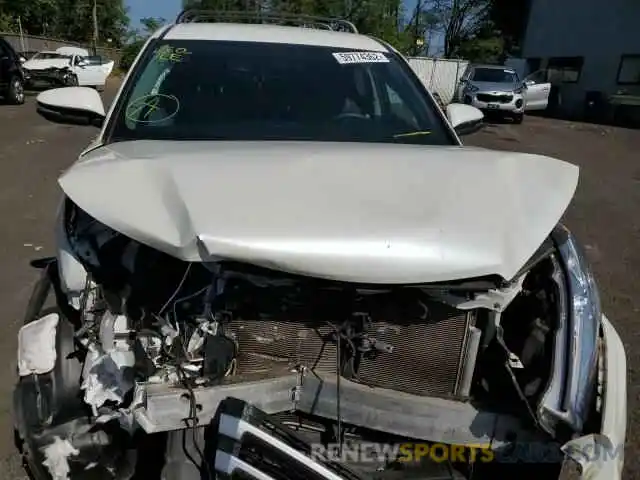 7 Photograph of a damaged car 5TDBZRFH6KS965056 TOYOTA HIGHLANDER 2019