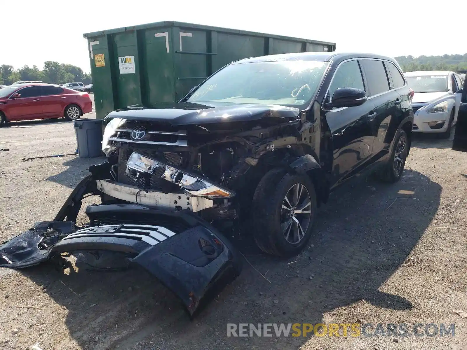 2 Photograph of a damaged car 5TDBZRFH7KS962750 TOYOTA HIGHLANDER 2019