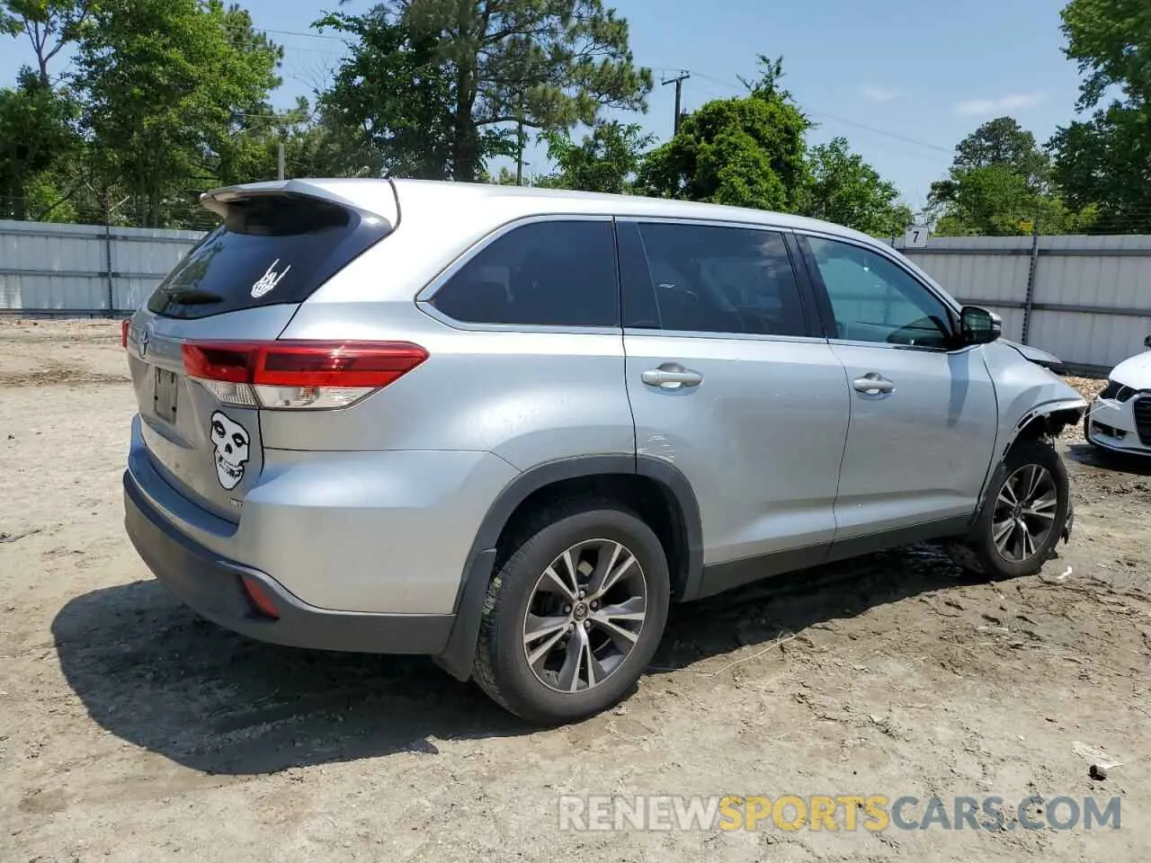 3 Photograph of a damaged car 5TDBZRFH8KS972395 TOYOTA HIGHLANDER 2019