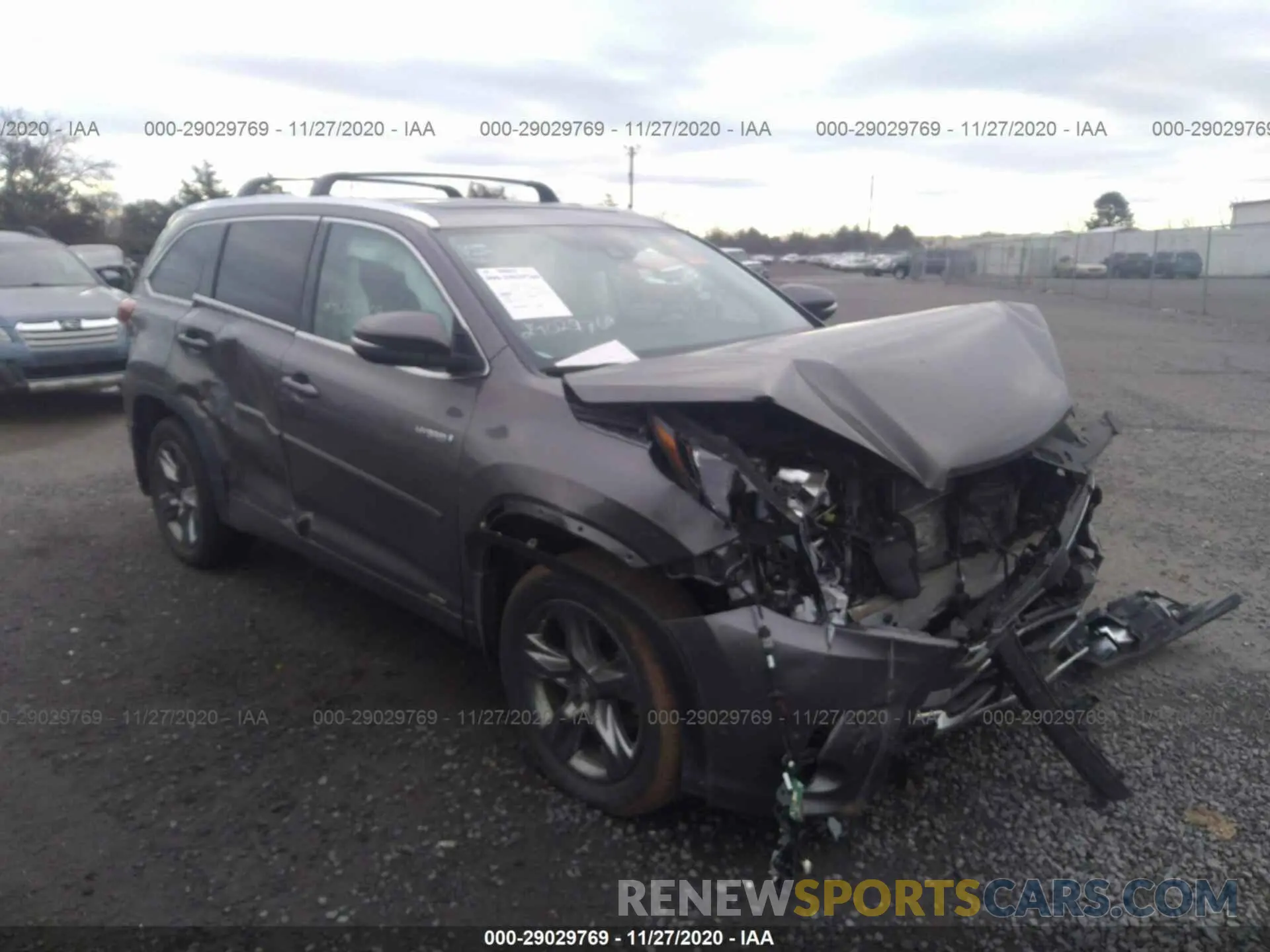 1 Photograph of a damaged car 5TDDGRFH3KS069103 TOYOTA HIGHLANDER 2019