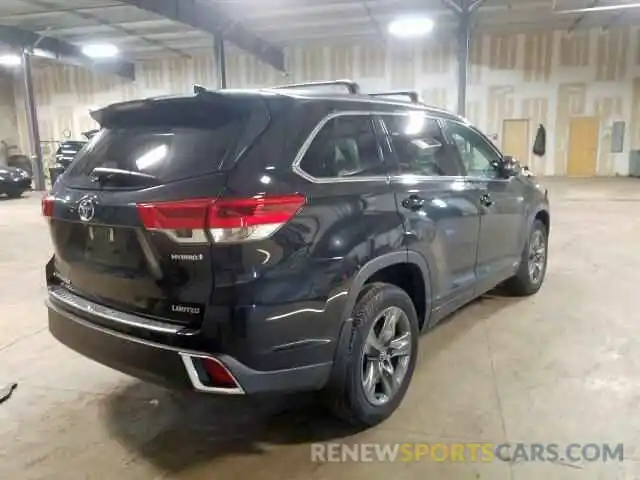 4 Photograph of a damaged car 5TDDGRFH4KS057140 TOYOTA HIGHLANDER 2019