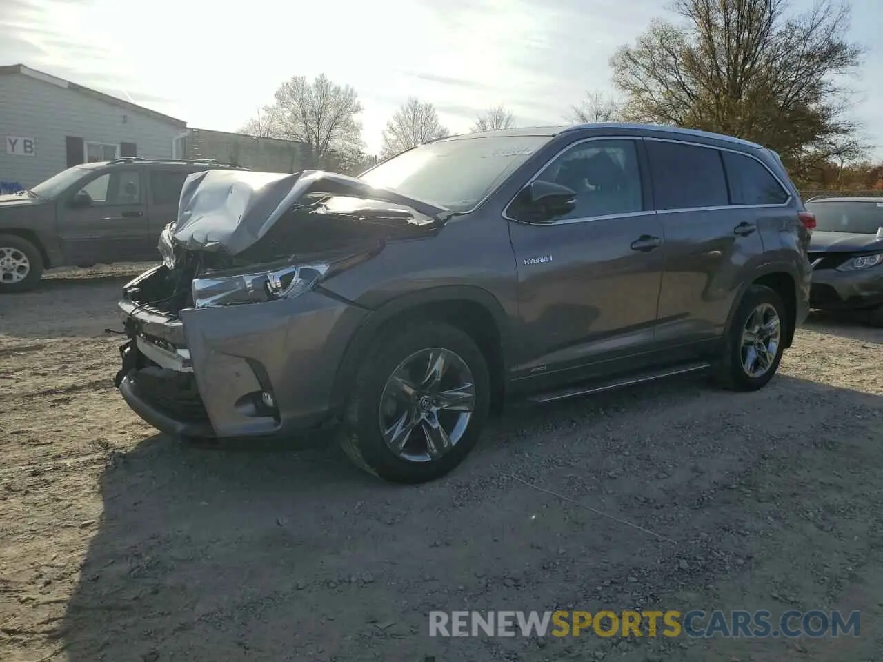 1 Photograph of a damaged car 5TDDGRFH8KS054161 TOYOTA HIGHLANDER 2019
