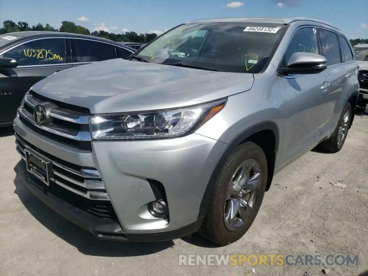 2 Photograph of a damaged car 5TDDZRFH0KS928982 TOYOTA HIGHLANDER 2019