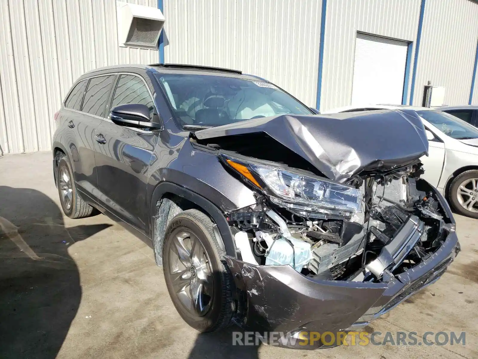 1 Photograph of a damaged car 5TDDZRFH1KS747664 TOYOTA HIGHLANDER 2019