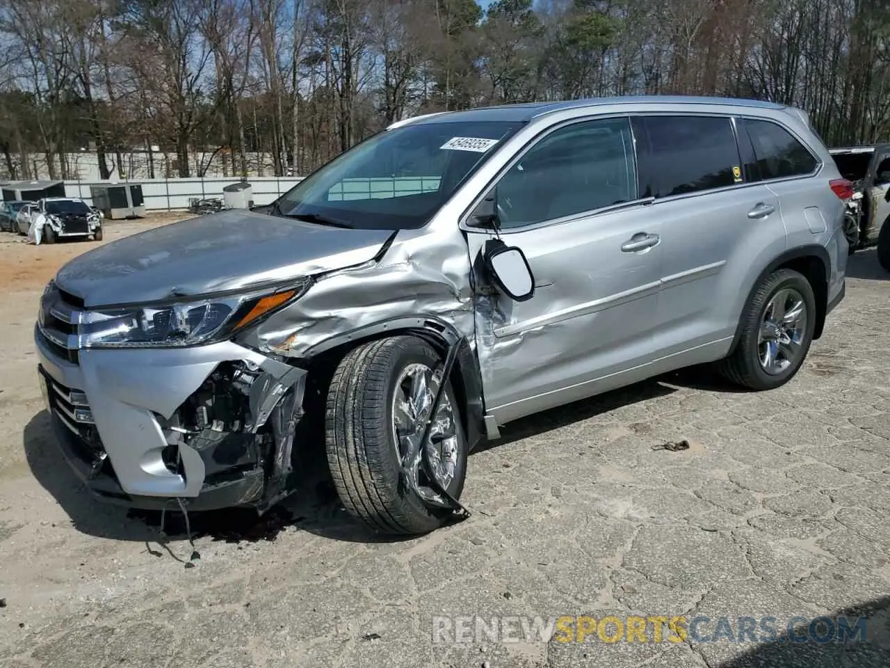 1 Photograph of a damaged car 5TDDZRFH1KS925430 TOYOTA HIGHLANDER 2019