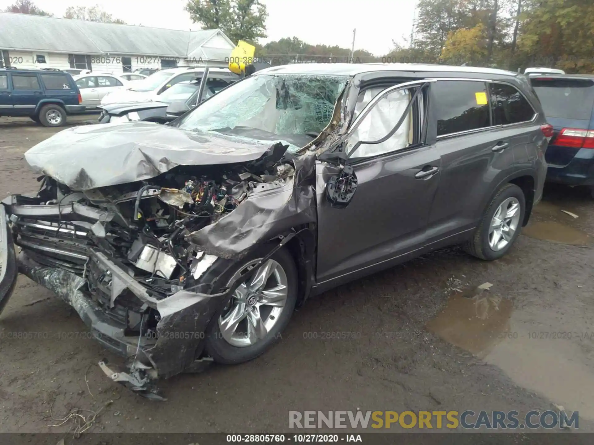 2 Photograph of a damaged car 5TDDZRFH2KS972529 TOYOTA HIGHLANDER 2019