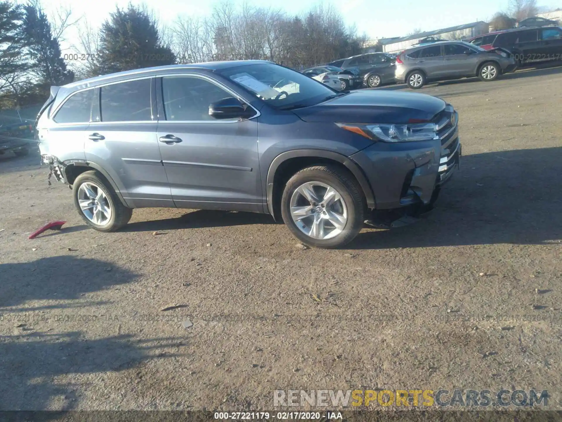 1 Photograph of a damaged car 5TDDZRFH3K2991414 TOYOTA HIGHLANDER 2019