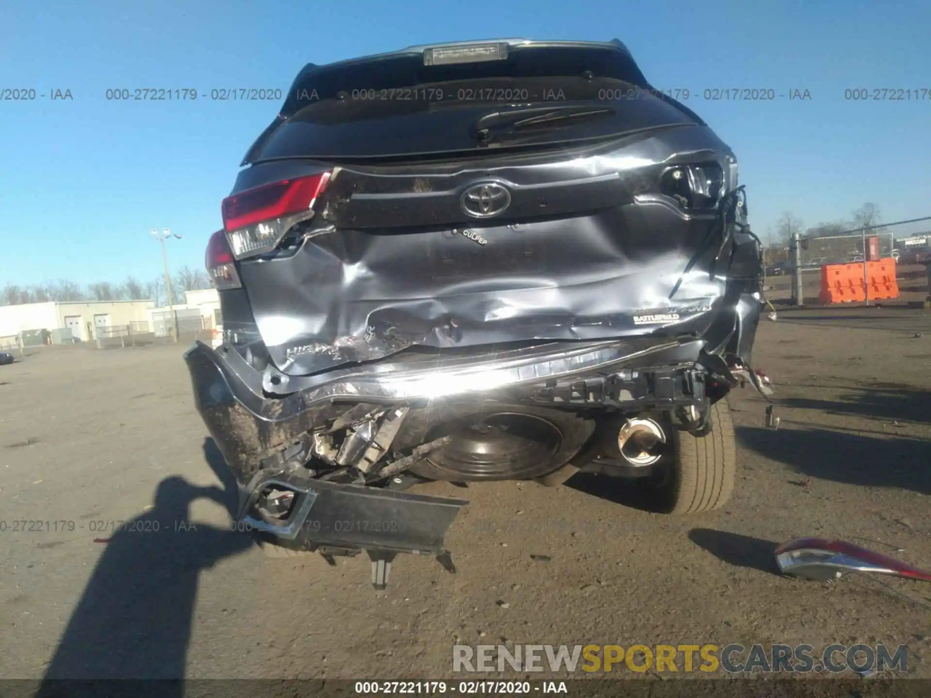 6 Photograph of a damaged car 5TDDZRFH3K2991414 TOYOTA HIGHLANDER 2019