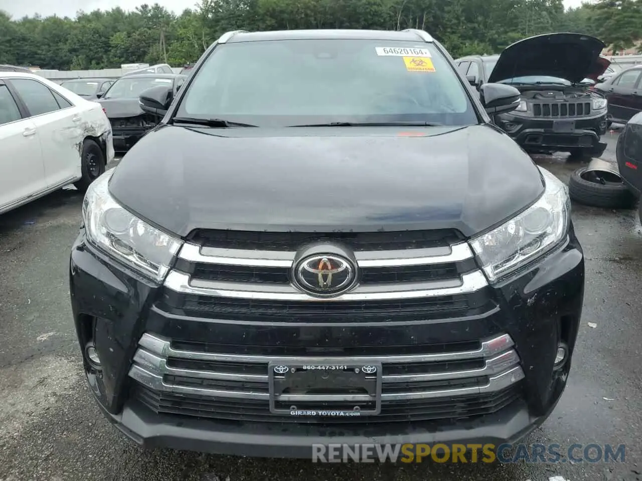5 Photograph of a damaged car 5TDDZRFH4KS705943 TOYOTA HIGHLANDER 2019