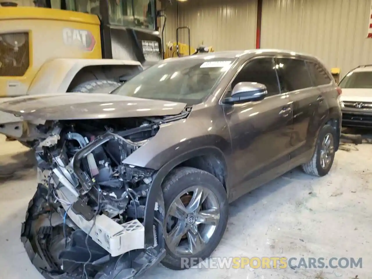 1 Photograph of a damaged car 5TDDZRFH4KS917595 TOYOTA HIGHLANDER 2019