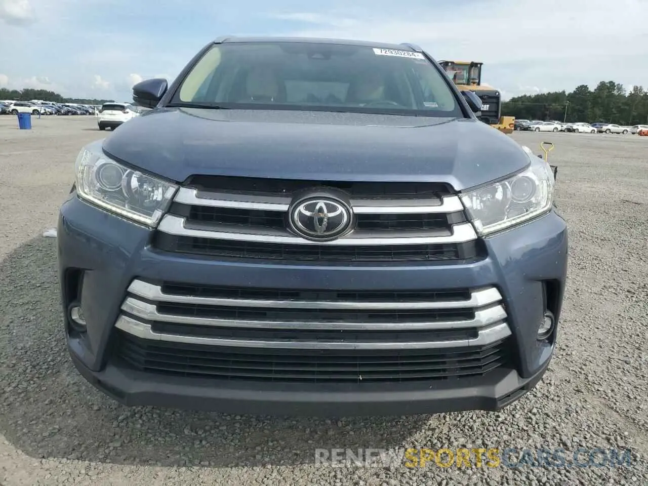 5 Photograph of a damaged car 5TDDZRFH5KS741219 TOYOTA HIGHLANDER 2019