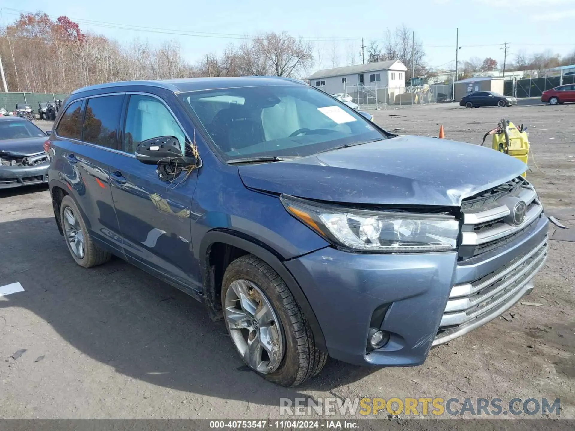 1 Photograph of a damaged car 5TDDZRFH6KS976423 TOYOTA HIGHLANDER 2019