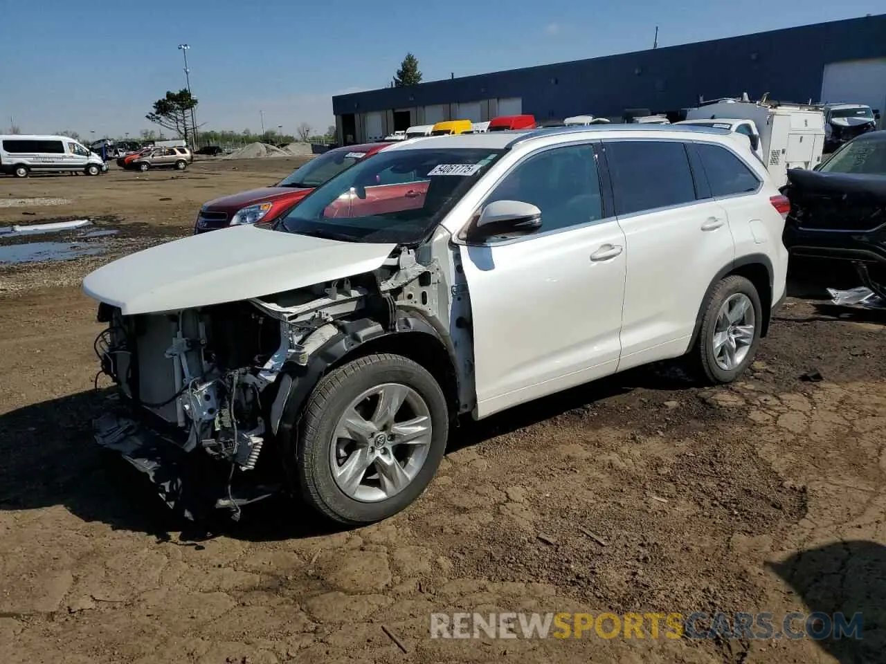 1 Photograph of a damaged car 5TDDZRFH6KS996770 TOYOTA HIGHLANDER 2019