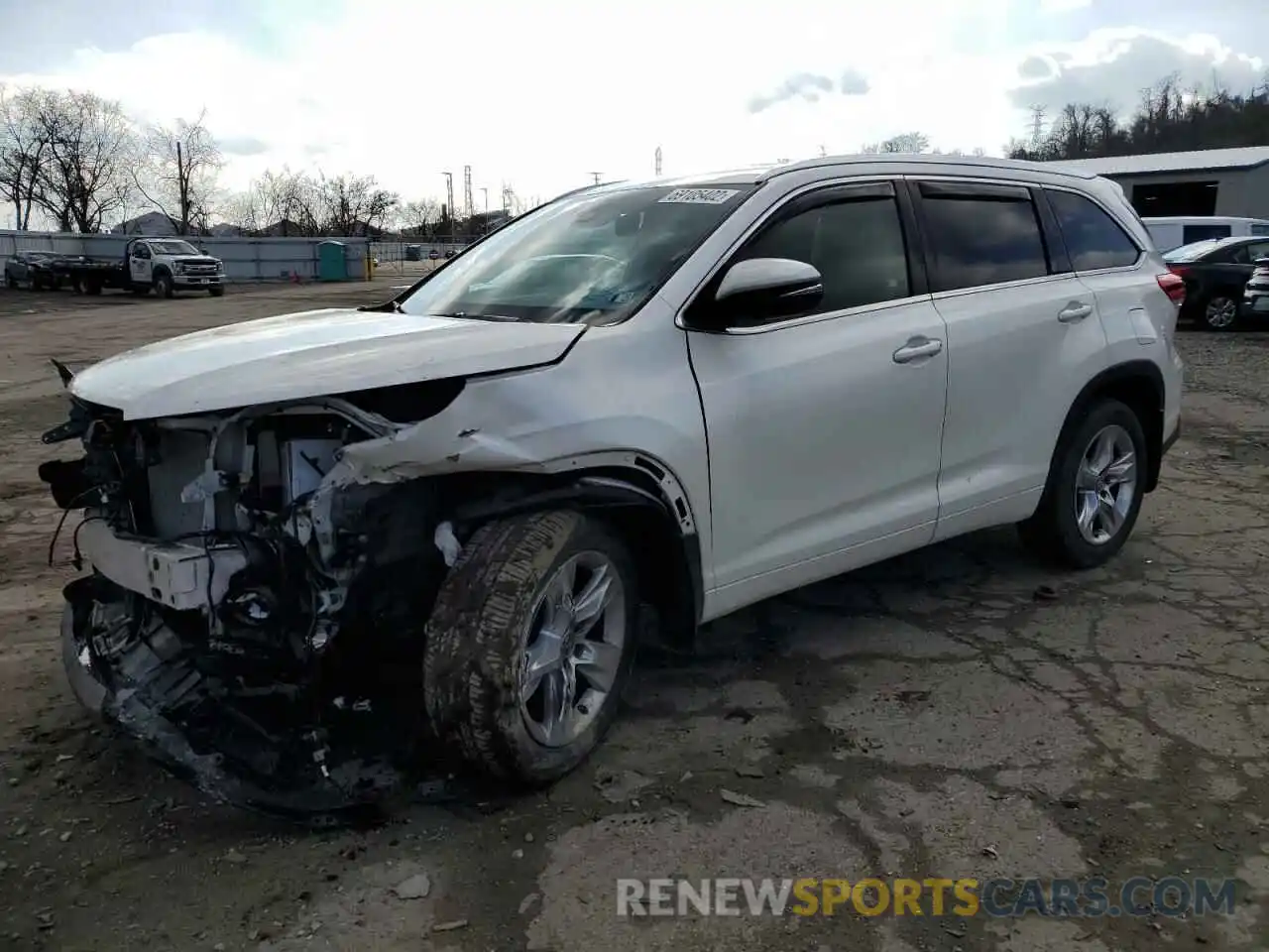 1 Photograph of a damaged car 5TDDZRFH7KS729329 TOYOTA HIGHLANDER 2019