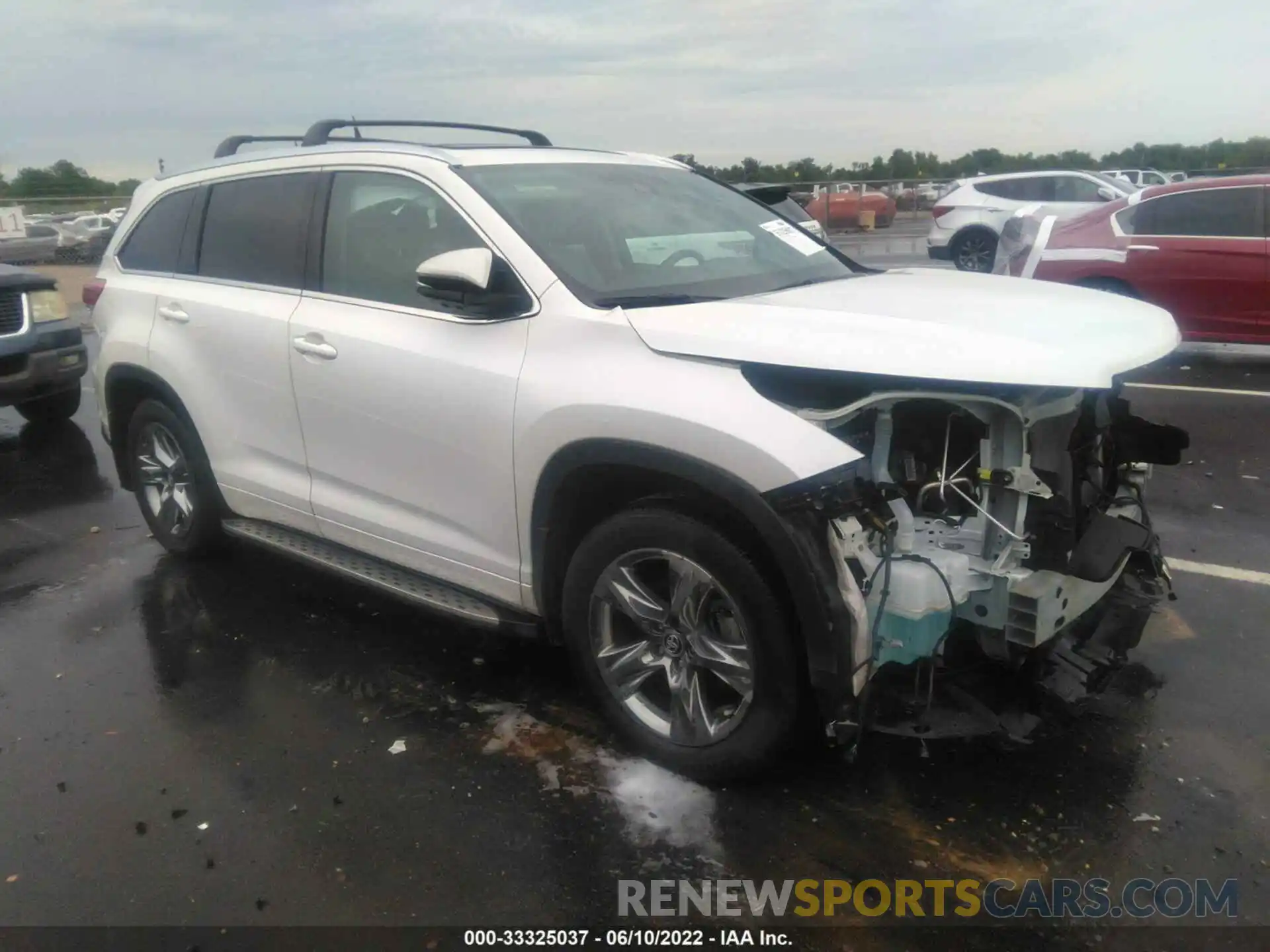 1 Photograph of a damaged car 5TDDZRFH7KS923469 TOYOTA HIGHLANDER 2019