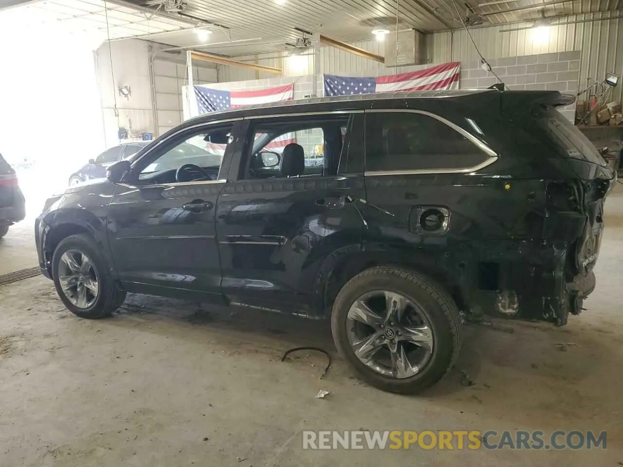 2 Photograph of a damaged car 5TDDZRFH7KS949182 TOYOTA HIGHLANDER 2019