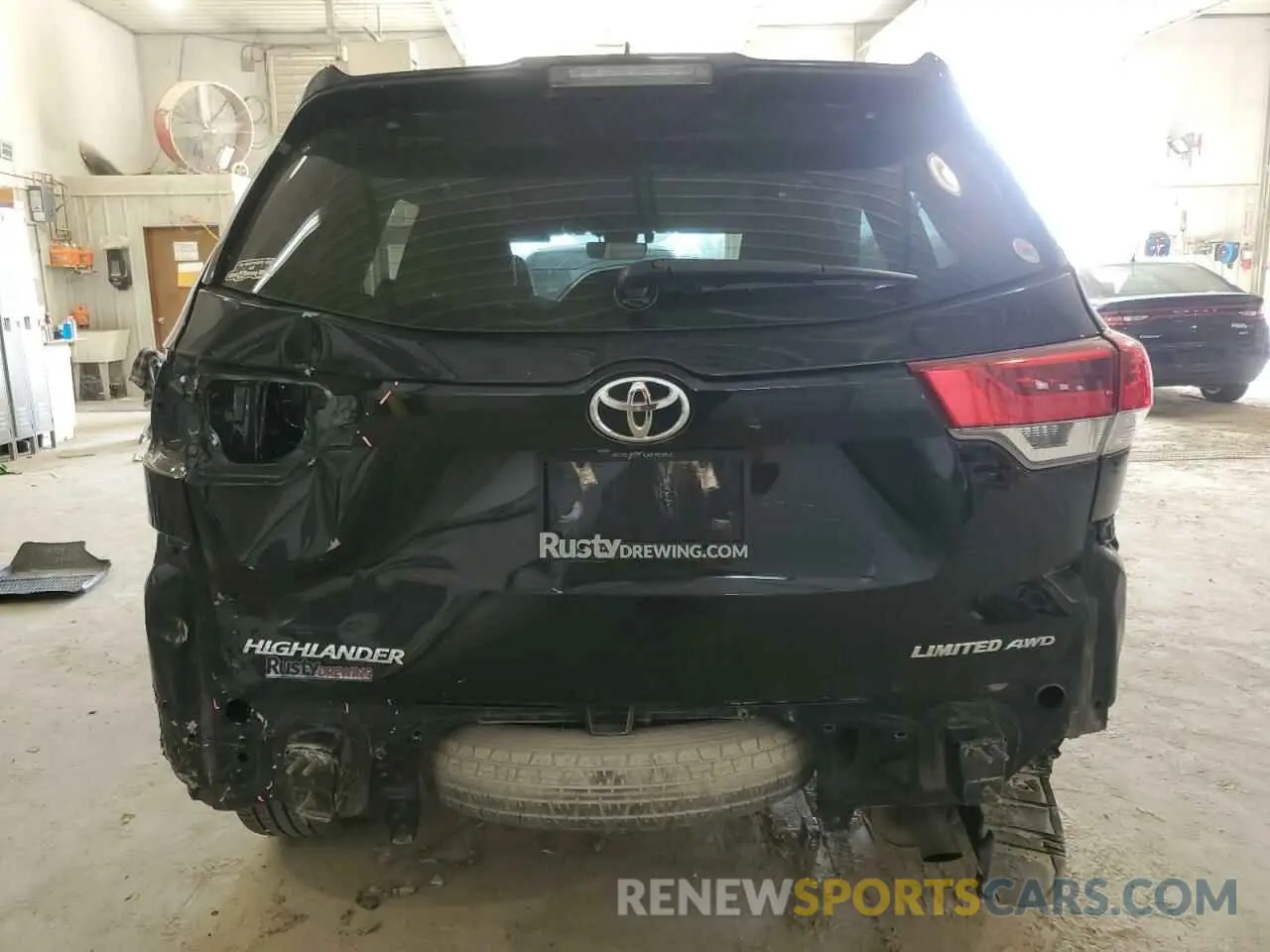 6 Photograph of a damaged car 5TDDZRFH7KS949182 TOYOTA HIGHLANDER 2019