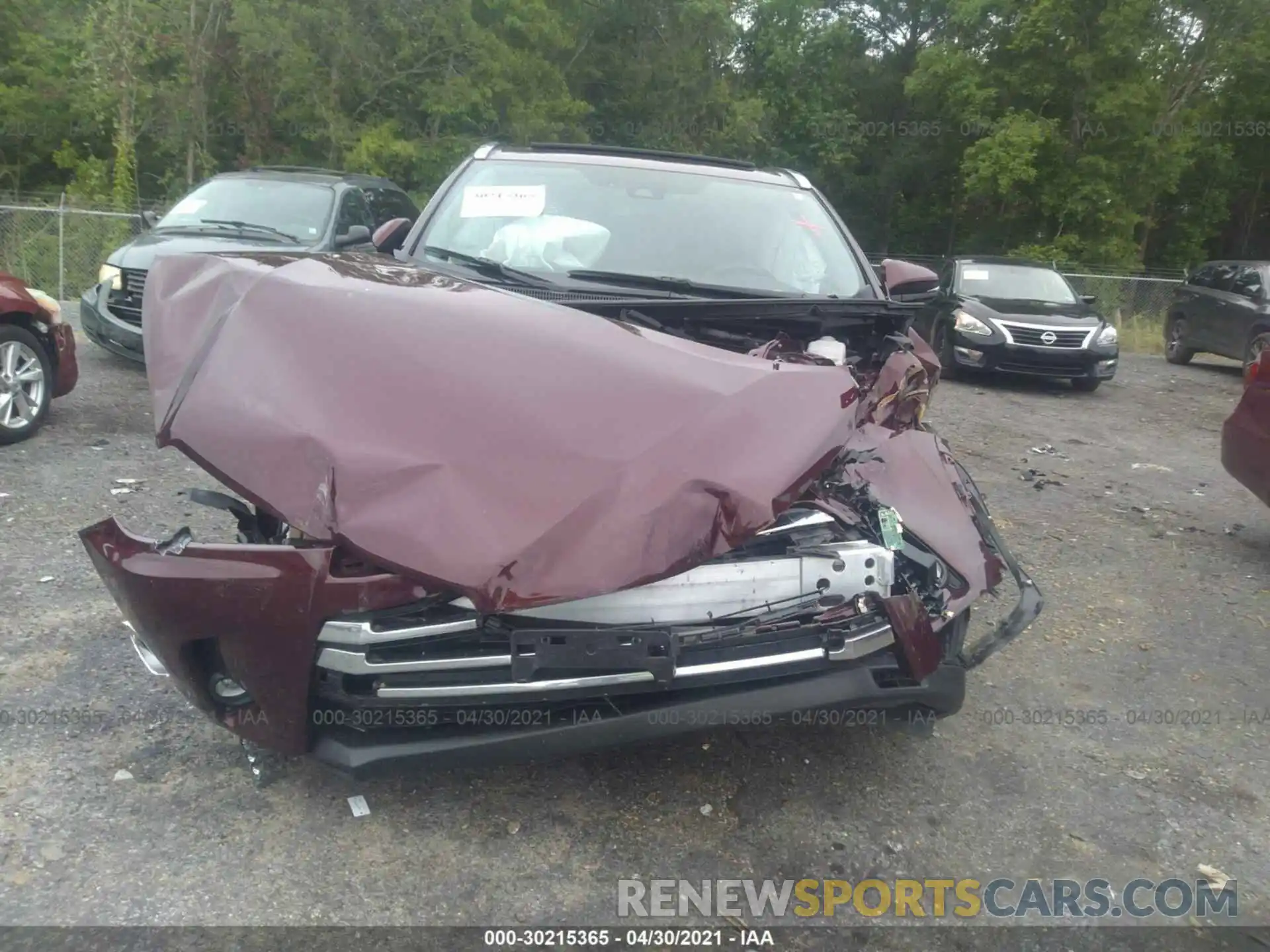 6 Photograph of a damaged car 5TDDZRFH7KS973028 TOYOTA HIGHLANDER 2019