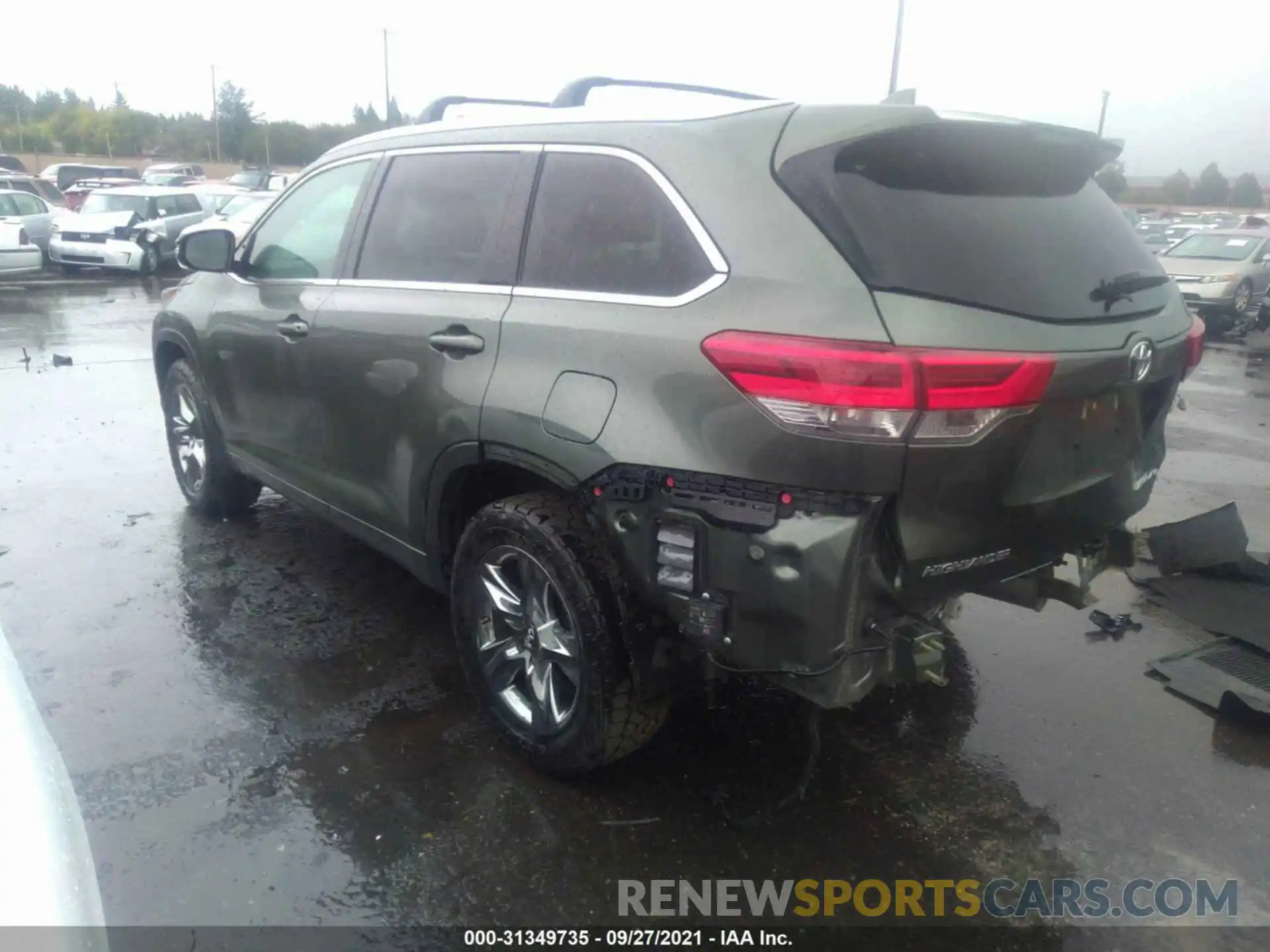 3 Photograph of a damaged car 5TDDZRFH7KS991643 TOYOTA HIGHLANDER 2019