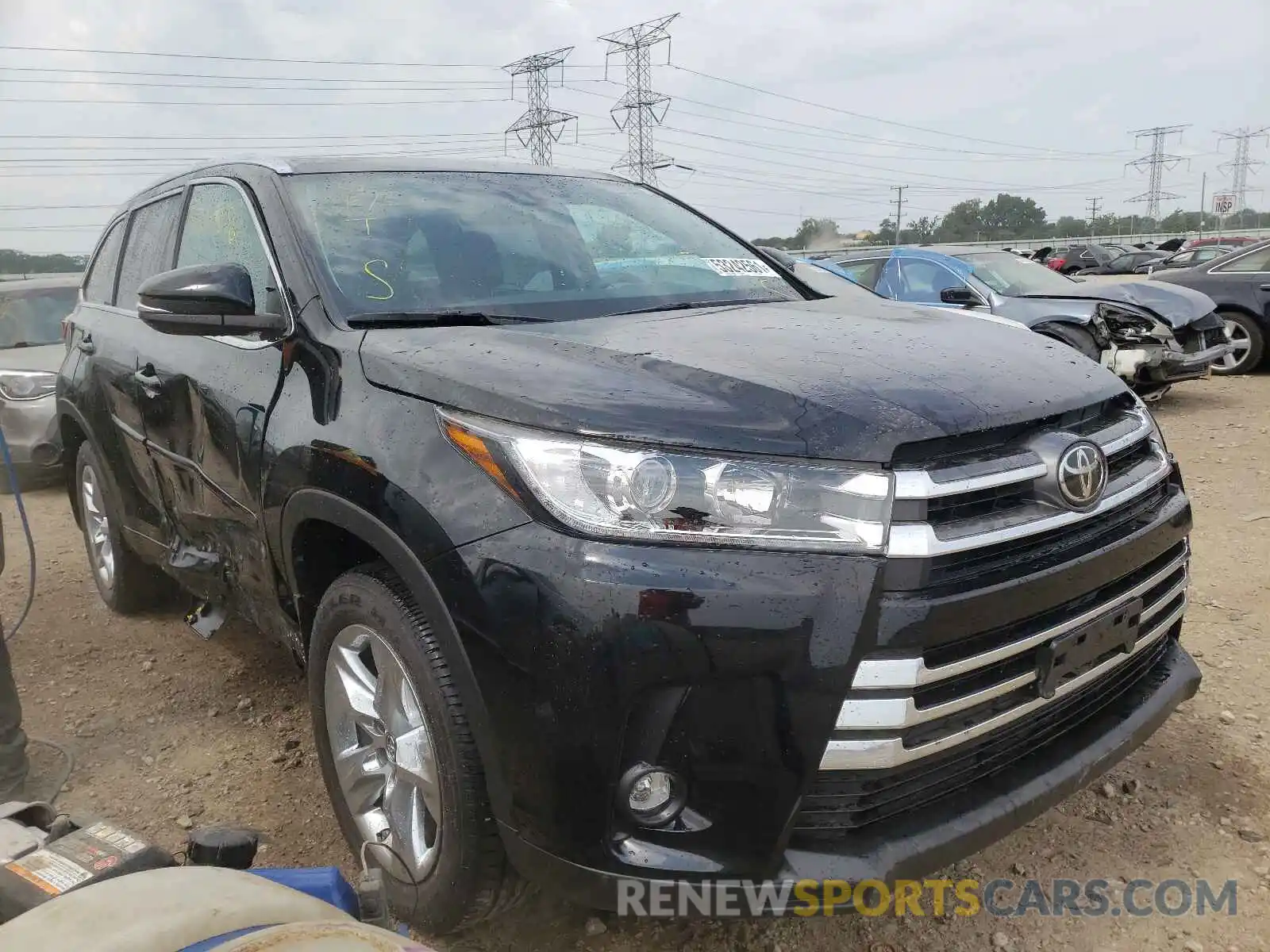 1 Photograph of a damaged car 5TDDZRFH8KS734152 TOYOTA HIGHLANDER 2019