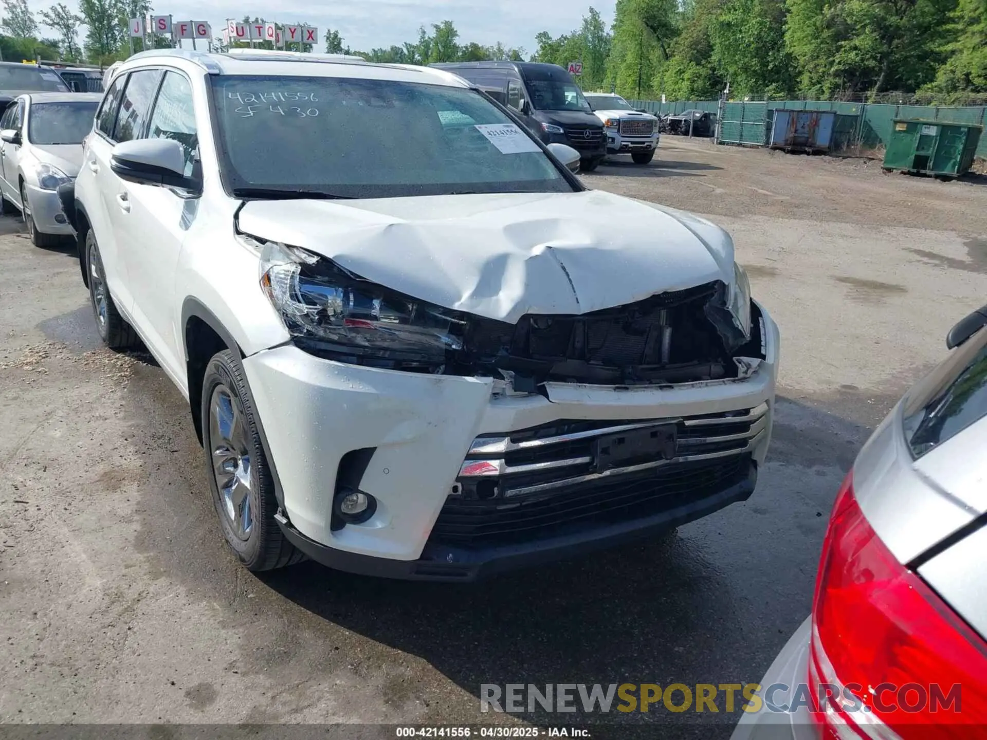 6 Photograph of a damaged car 5TDDZRFH8KS968209 TOYOTA HIGHLANDER 2019