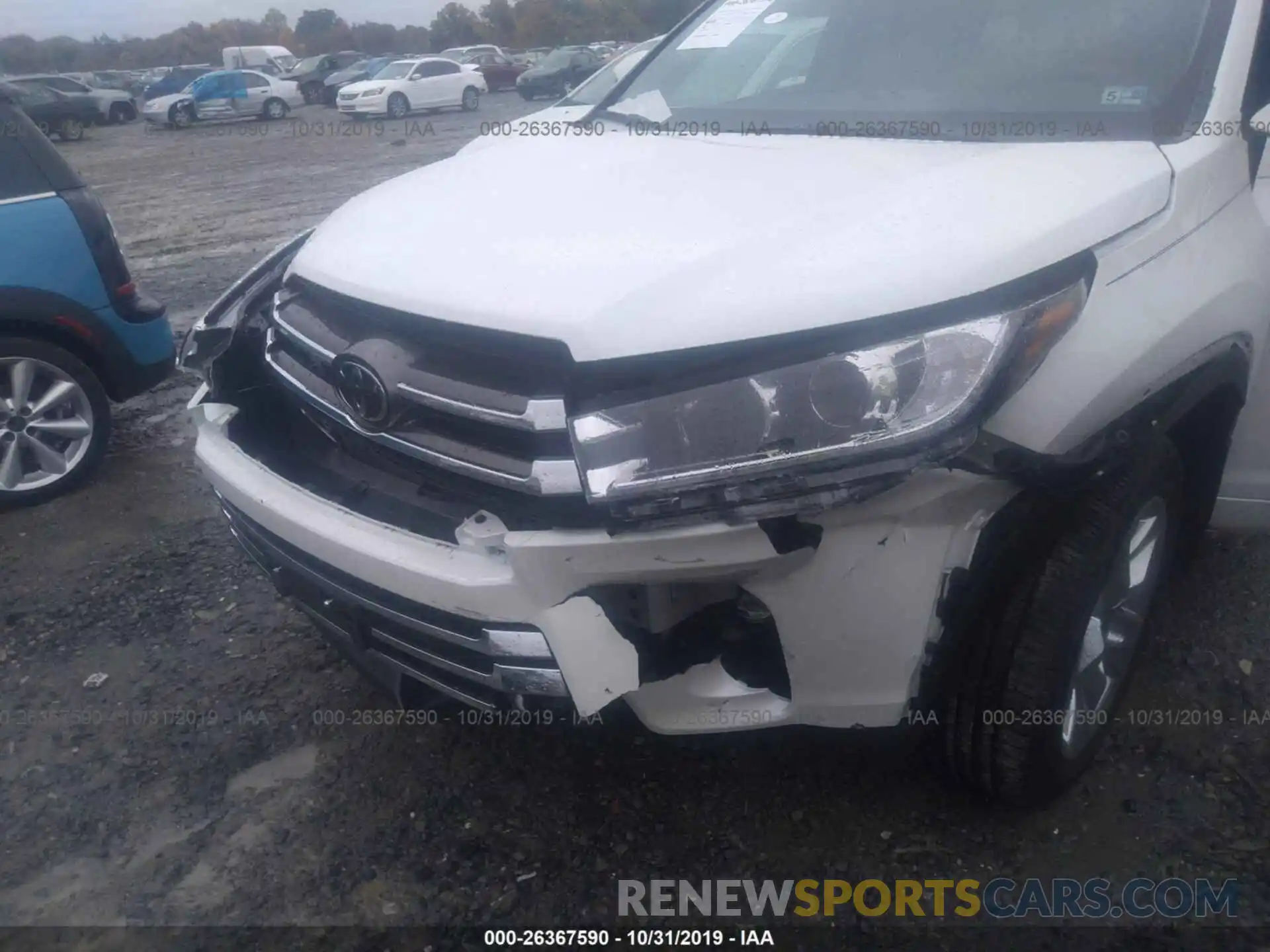 6 Photograph of a damaged car 5TDDZRFH8KS992543 TOYOTA HIGHLANDER 2019