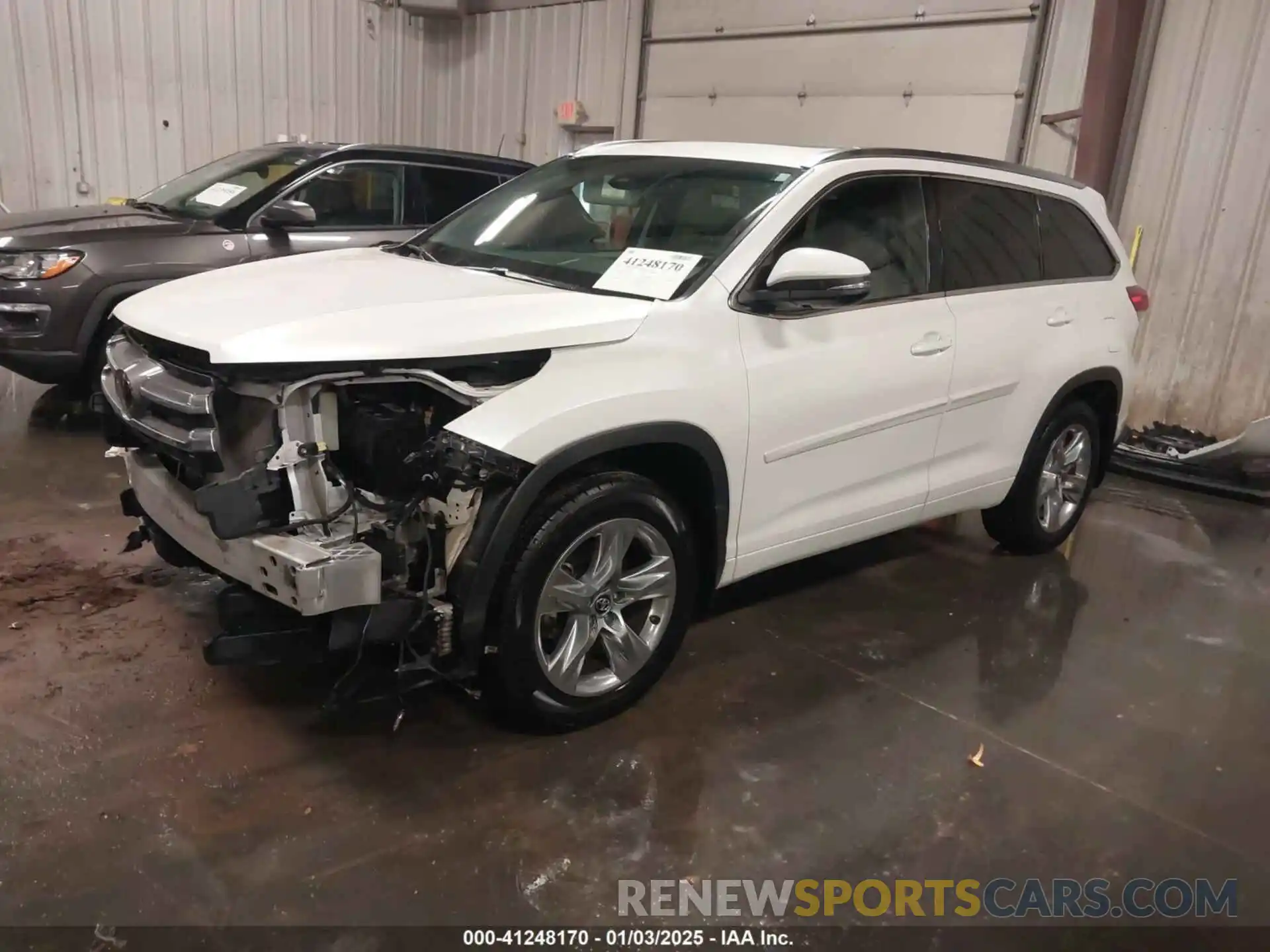 2 Photograph of a damaged car 5TDDZRFH9KS919102 TOYOTA HIGHLANDER 2019