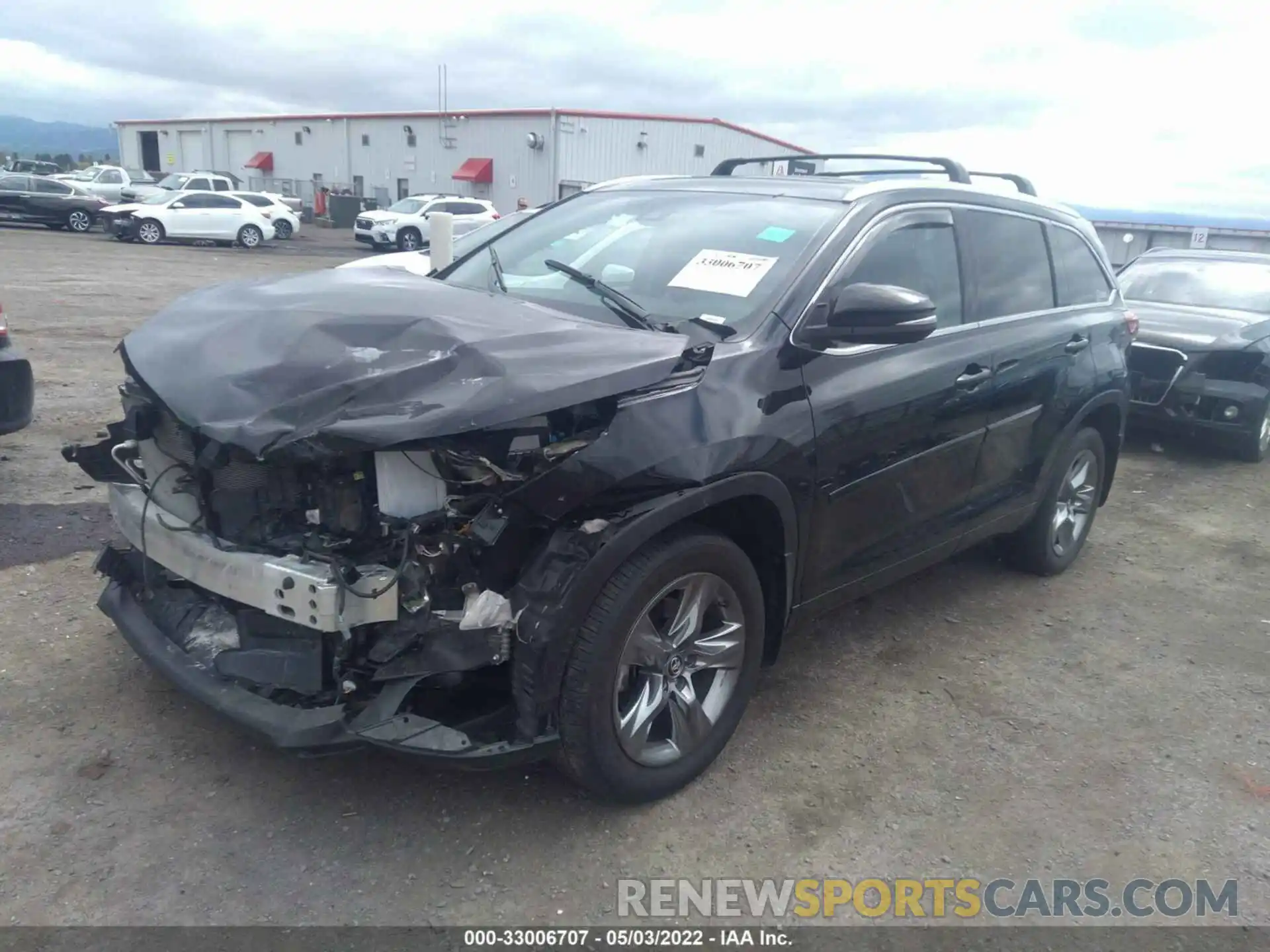 2 Photograph of a damaged car 5TDDZRFH9KS968610 TOYOTA HIGHLANDER 2019