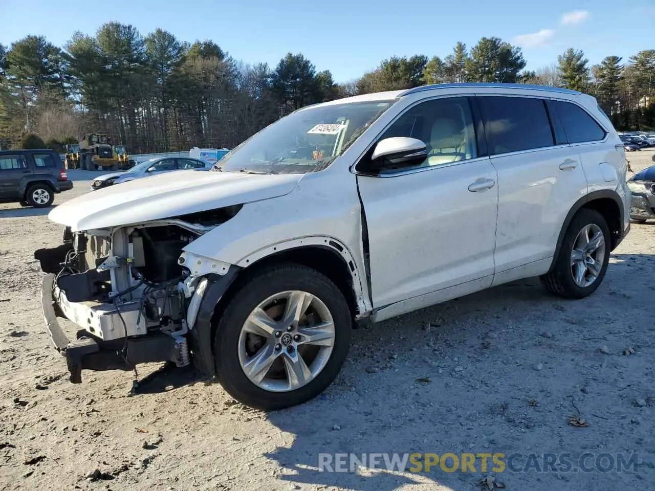1 Photograph of a damaged car 5TDDZRFH9KS989778 TOYOTA HIGHLANDER 2019