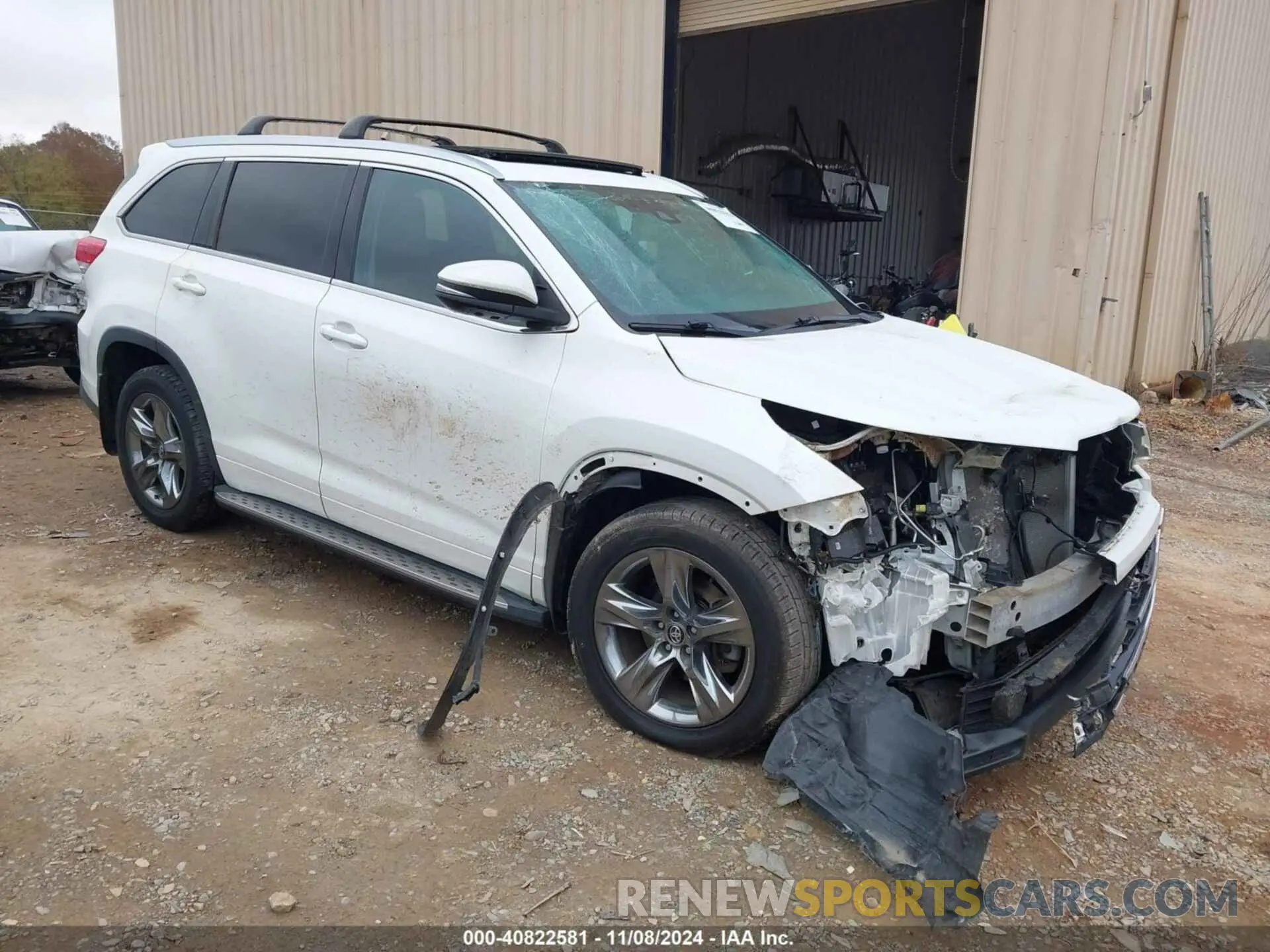1 Photograph of a damaged car 5TDDZRFHXKS930187 TOYOTA HIGHLANDER 2019