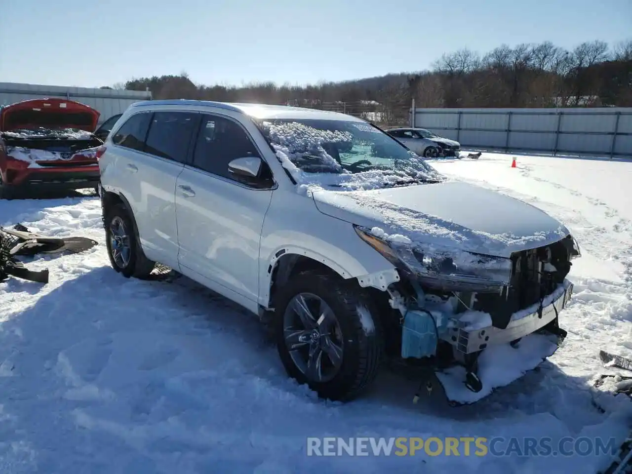 1 Photograph of a damaged car 5TDDZRFHXKS934241 TOYOTA HIGHLANDER 2019