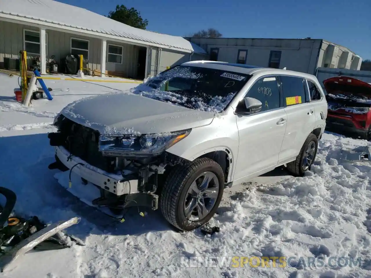 2 Photograph of a damaged car 5TDDZRFHXKS934241 TOYOTA HIGHLANDER 2019