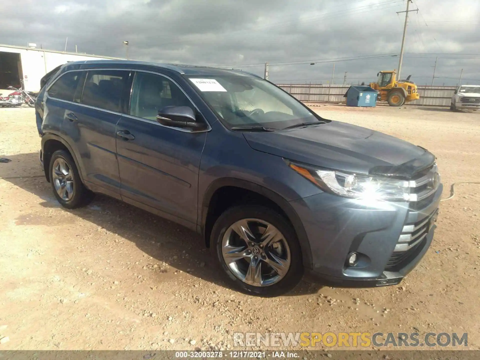 1 Photograph of a damaged car 5TDDZRFHXKS948401 TOYOTA HIGHLANDER 2019