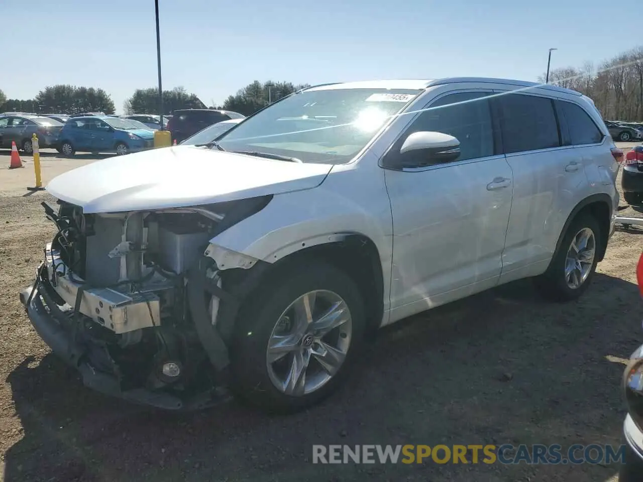 1 Photograph of a damaged car 5TDDZRFHXKS992446 TOYOTA HIGHLANDER 2019