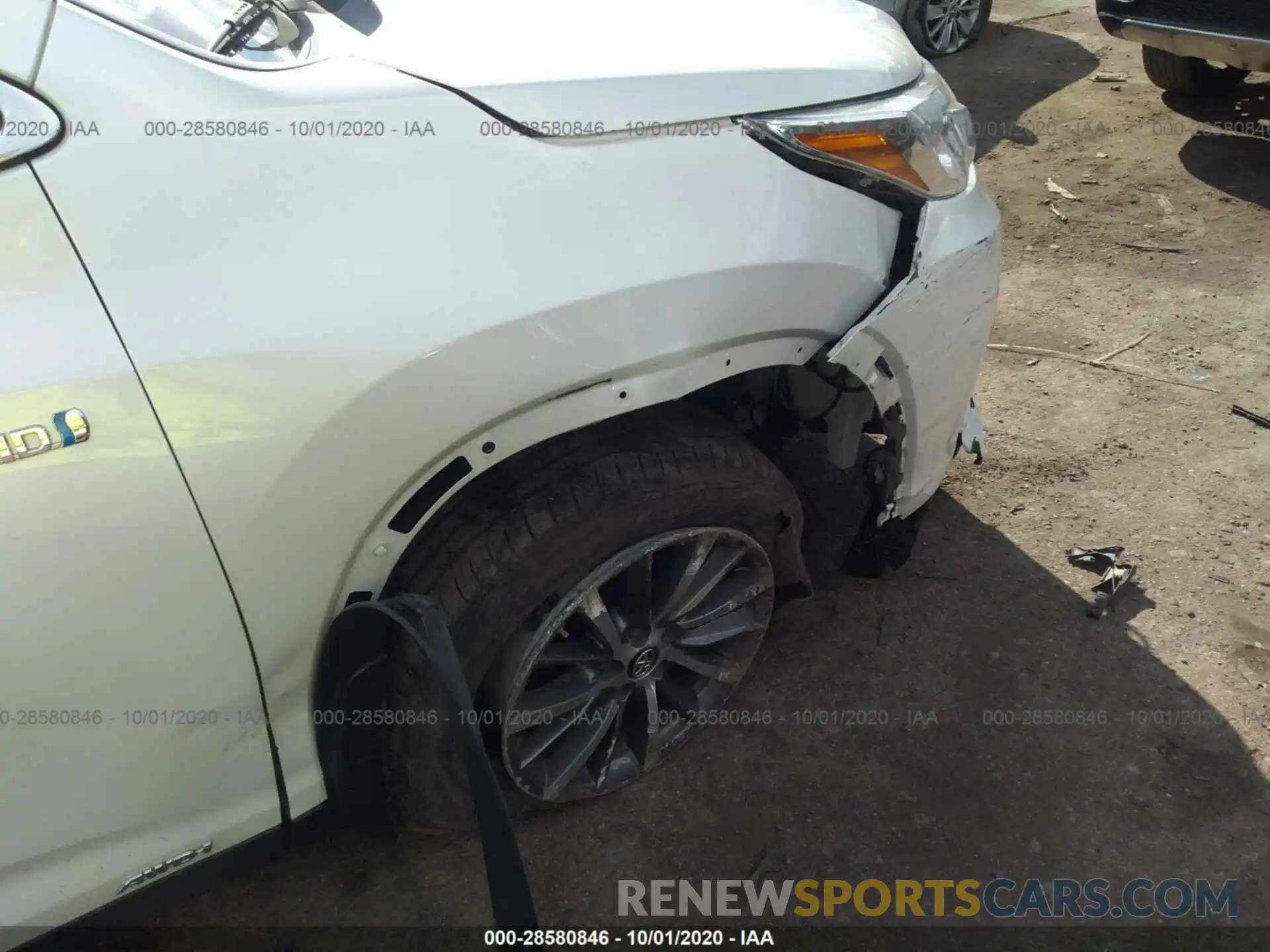 6 Photograph of a damaged car 5TDJGRFH1KS053338 TOYOTA HIGHLANDER 2019