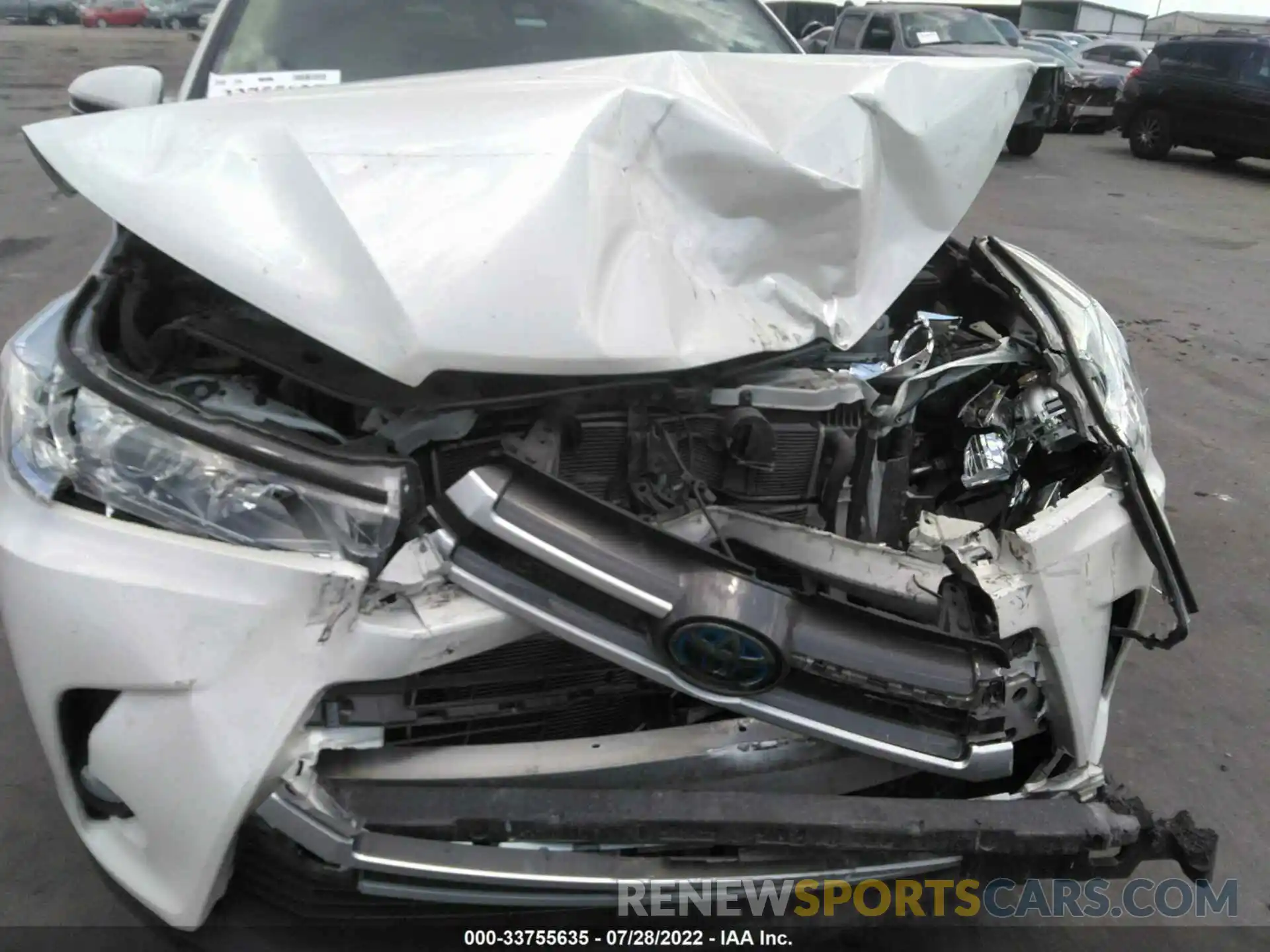 6 Photograph of a damaged car 5TDJGRFH2KS058922 TOYOTA HIGHLANDER 2019