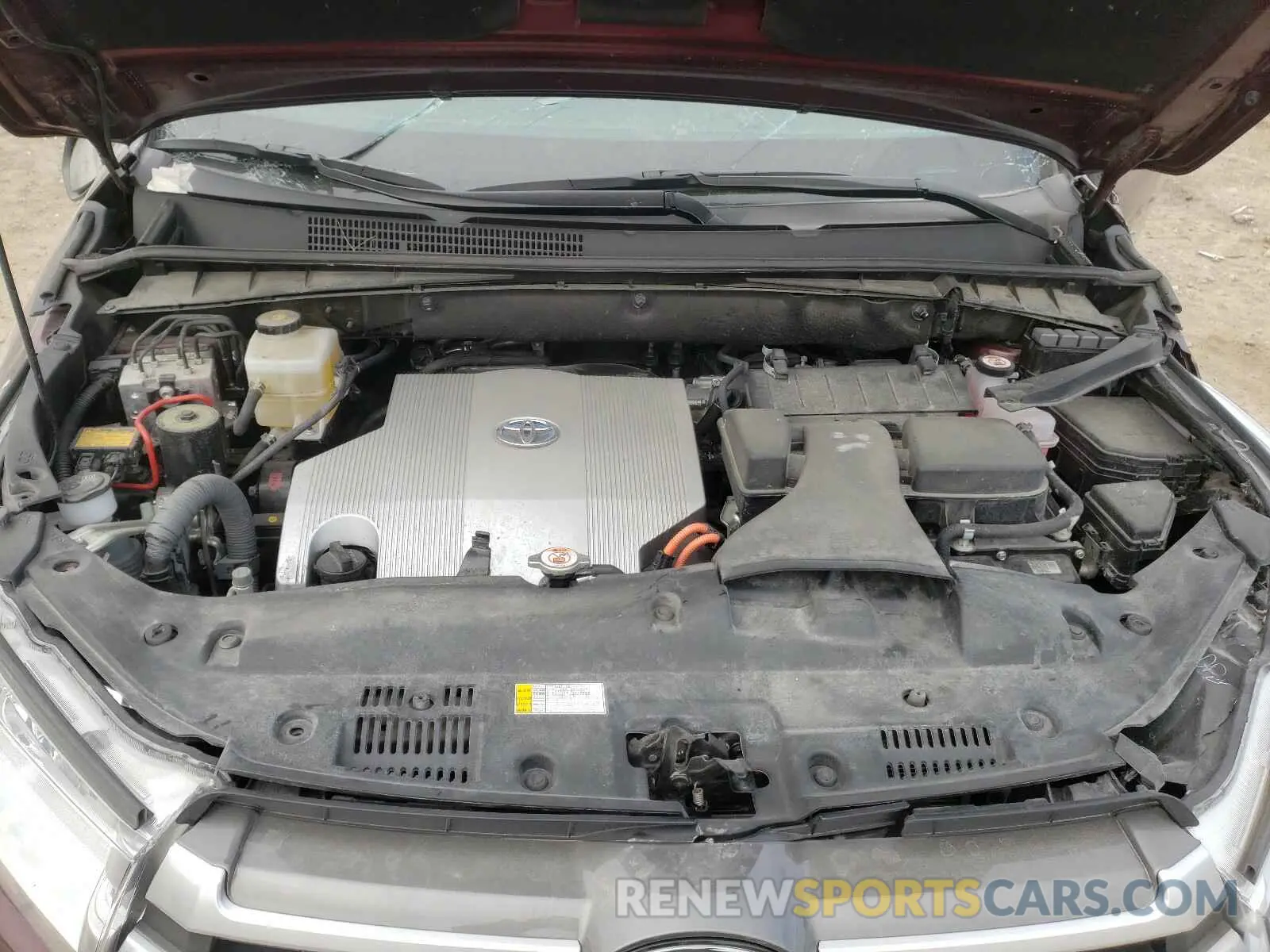 7 Photograph of a damaged car 5TDJGRFH2KS075784 TOYOTA HIGHLANDER 2019