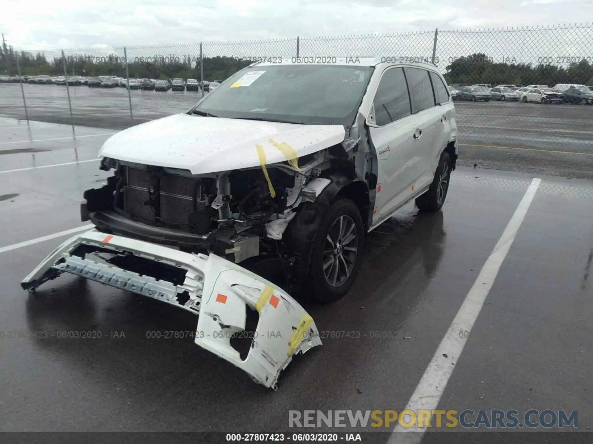 6 Photograph of a damaged car 5TDJGRFHXKS059137 TOYOTA HIGHLANDER 2019