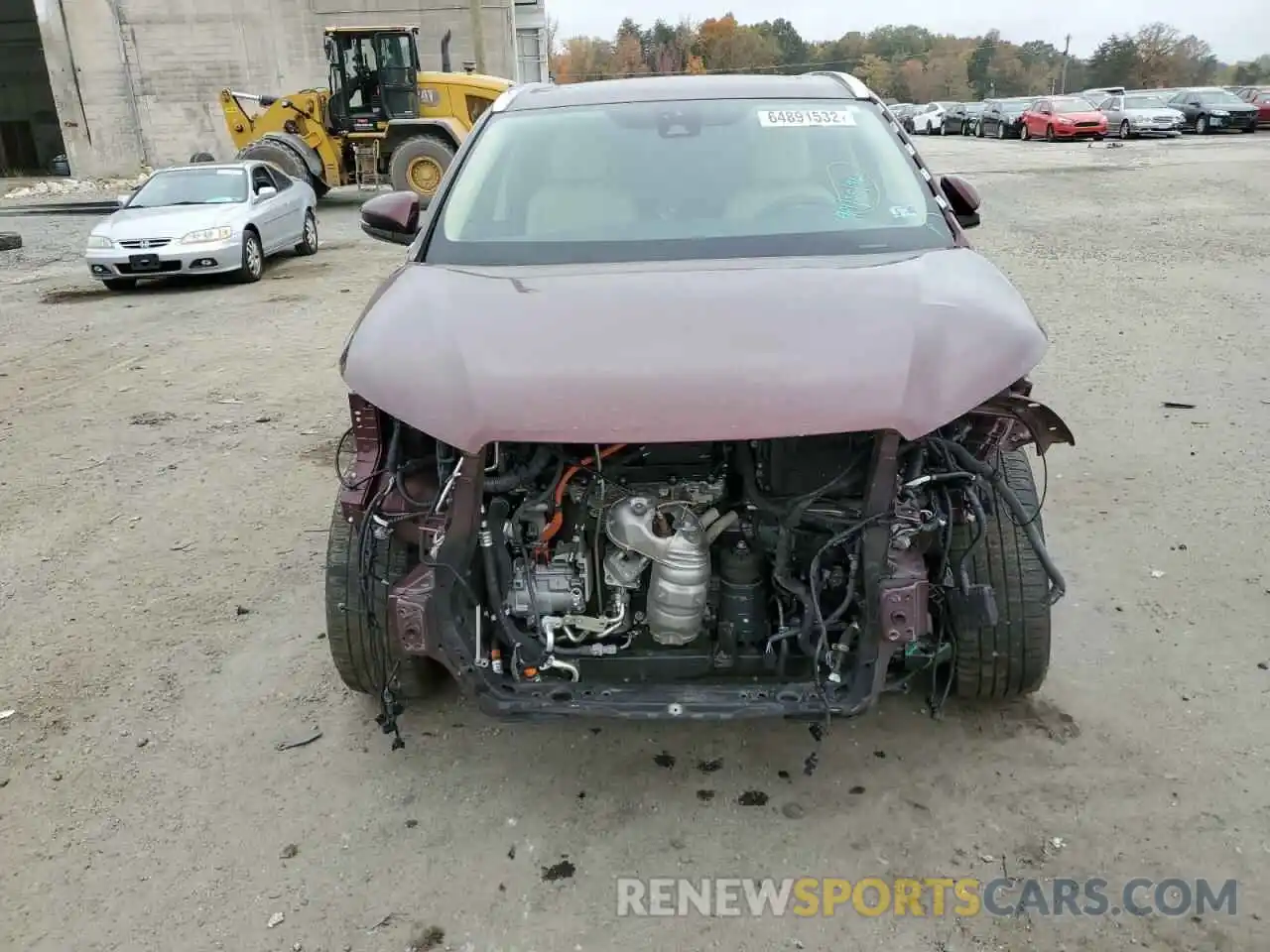 9 Photograph of a damaged car 5TDJGRFHXKS066007 TOYOTA HIGHLANDER 2019