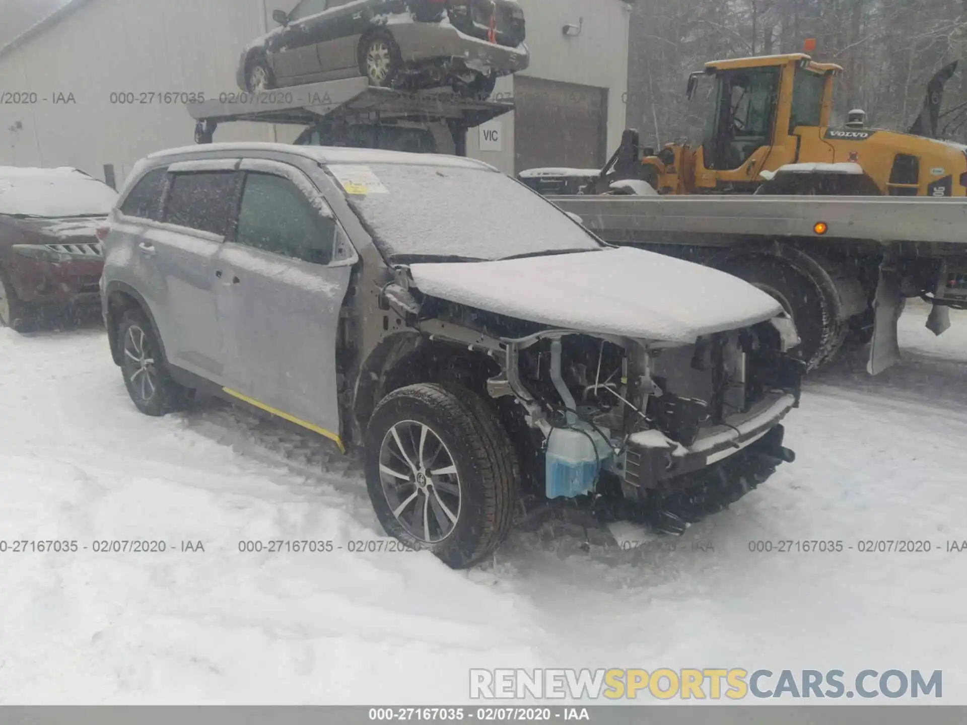 6 Photograph of a damaged car 5TDJZRFH0KS606393 TOYOTA HIGHLANDER 2019