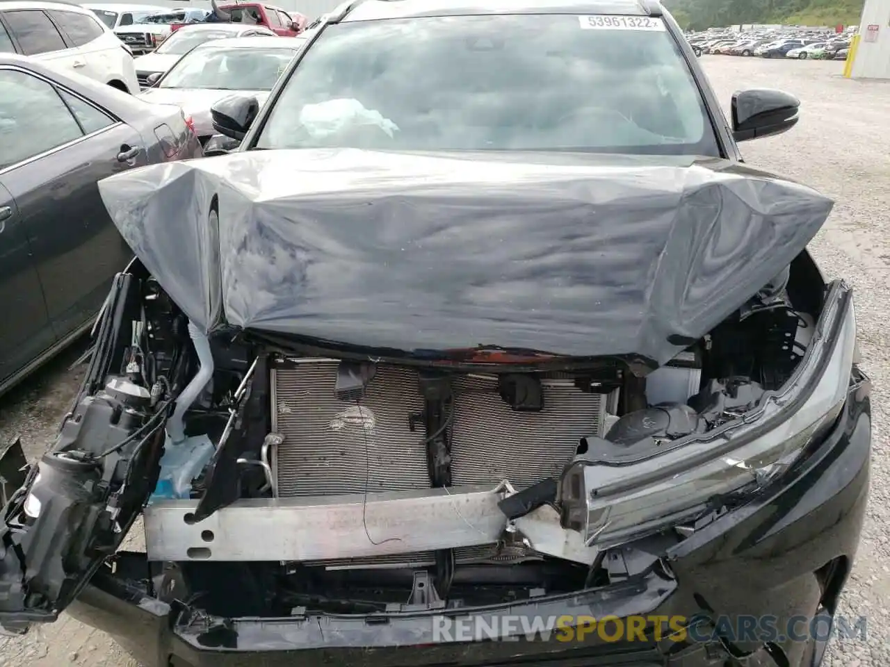 7 Photograph of a damaged car 5TDJZRFH0KS606734 TOYOTA HIGHLANDER 2019