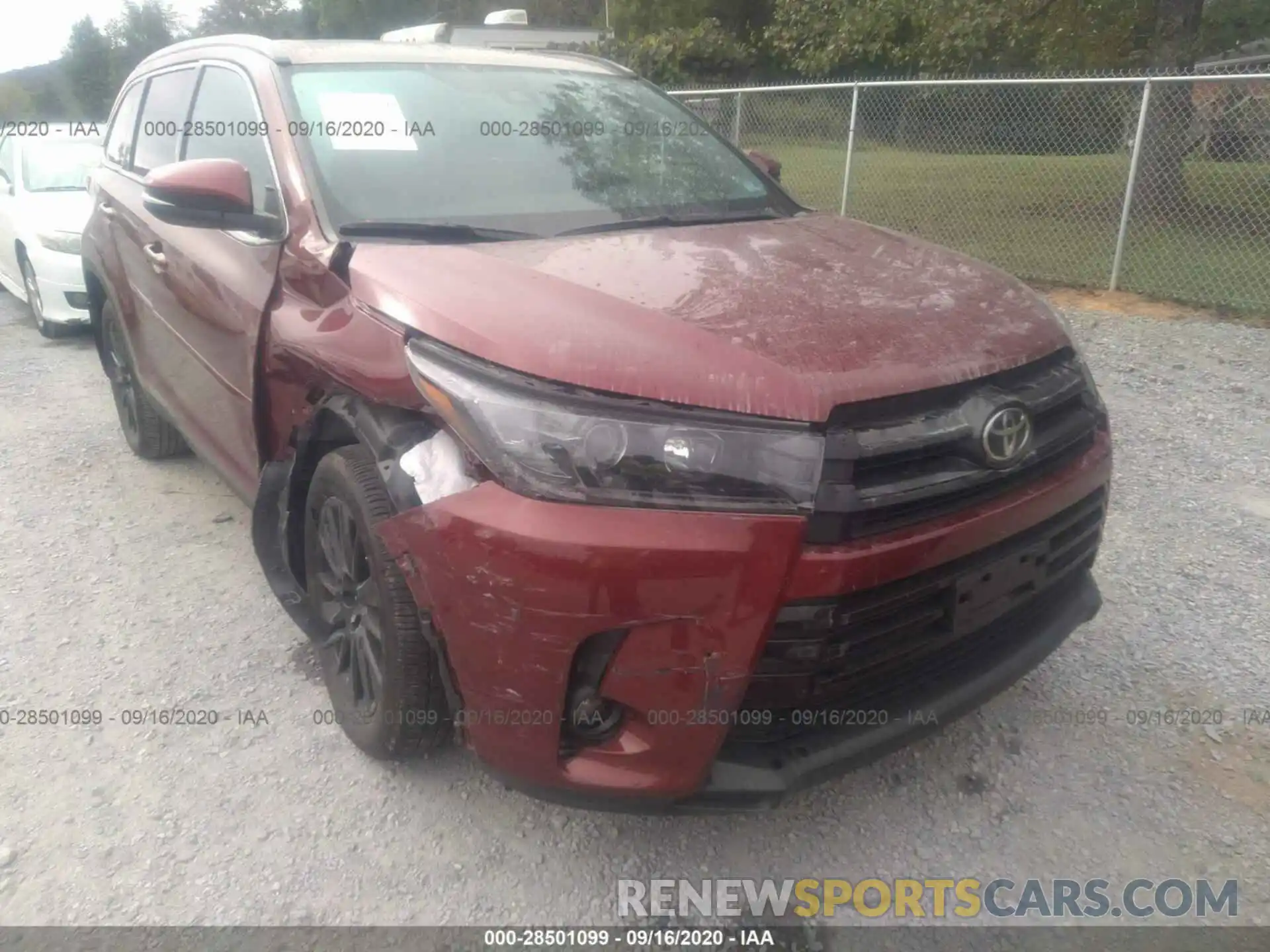 6 Photograph of a damaged car 5TDJZRFH1KS628628 TOYOTA HIGHLANDER 2019