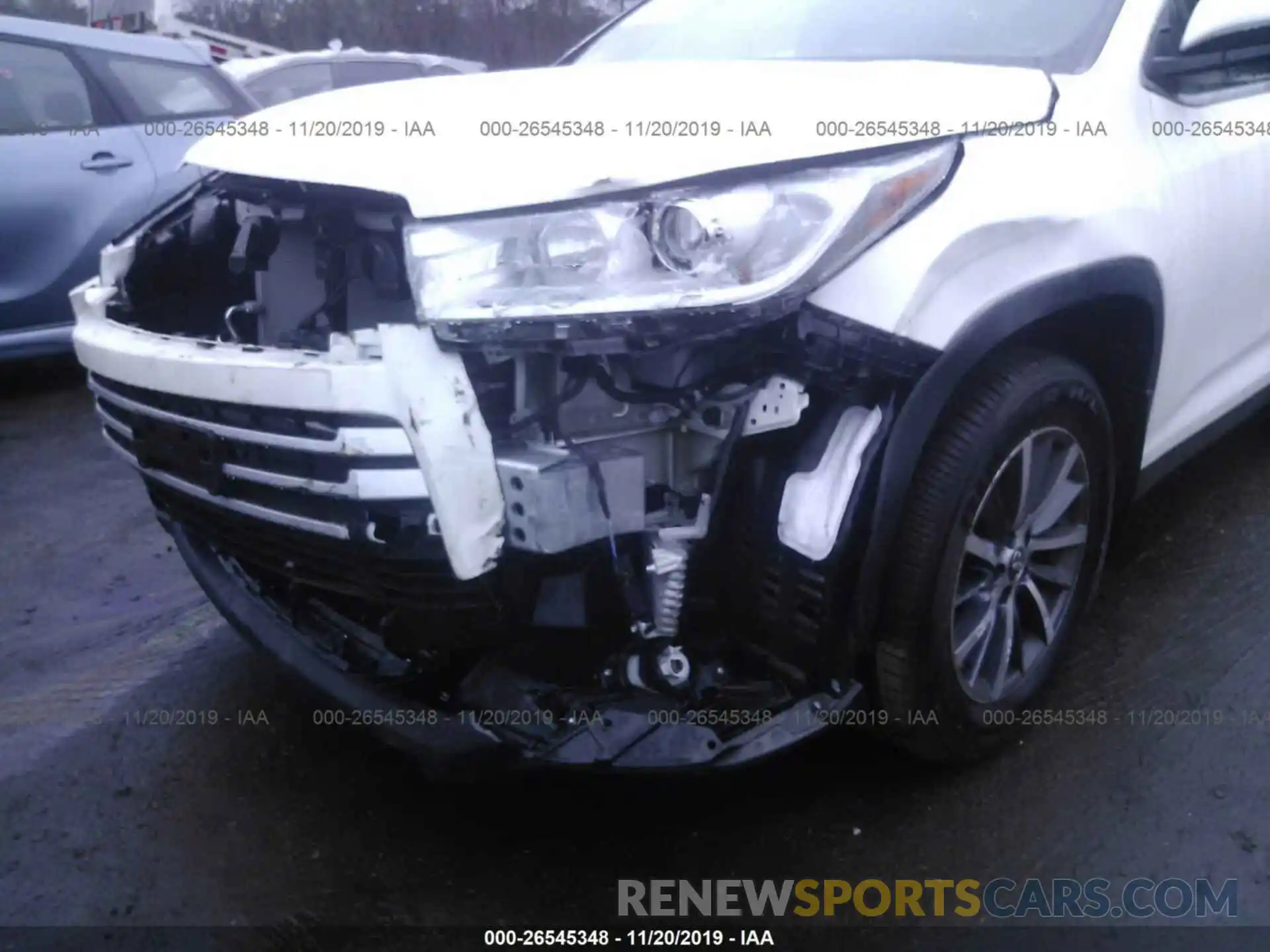 6 Photograph of a damaged car 5TDJZRFH2KS587197 TOYOTA HIGHLANDER 2019