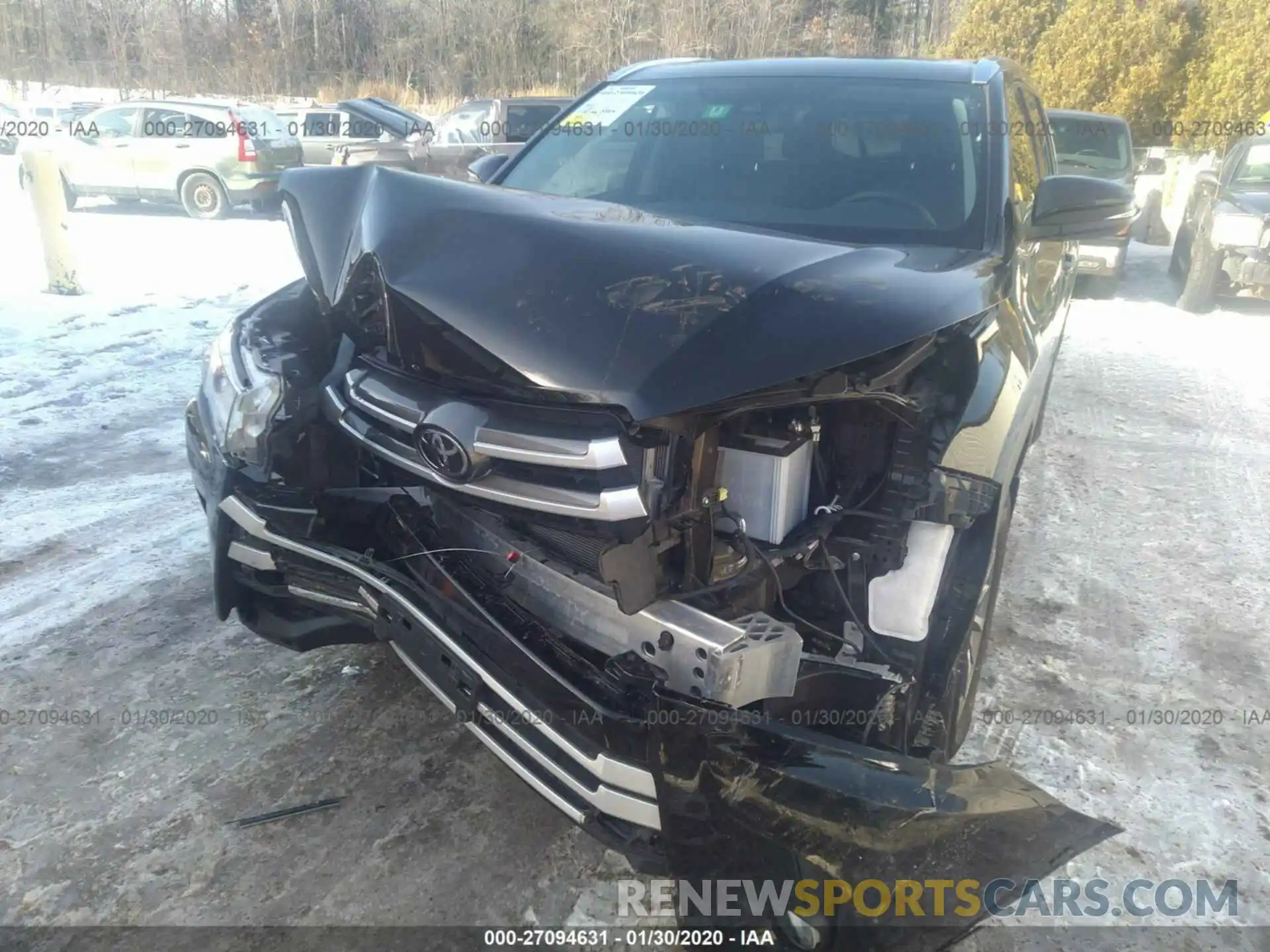 6 Photograph of a damaged car 5TDJZRFH2KS607190 TOYOTA HIGHLANDER 2019