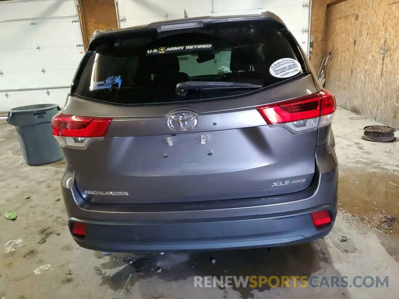 6 Photograph of a damaged car 5TDJZRFH2KS614866 TOYOTA HIGHLANDER 2019