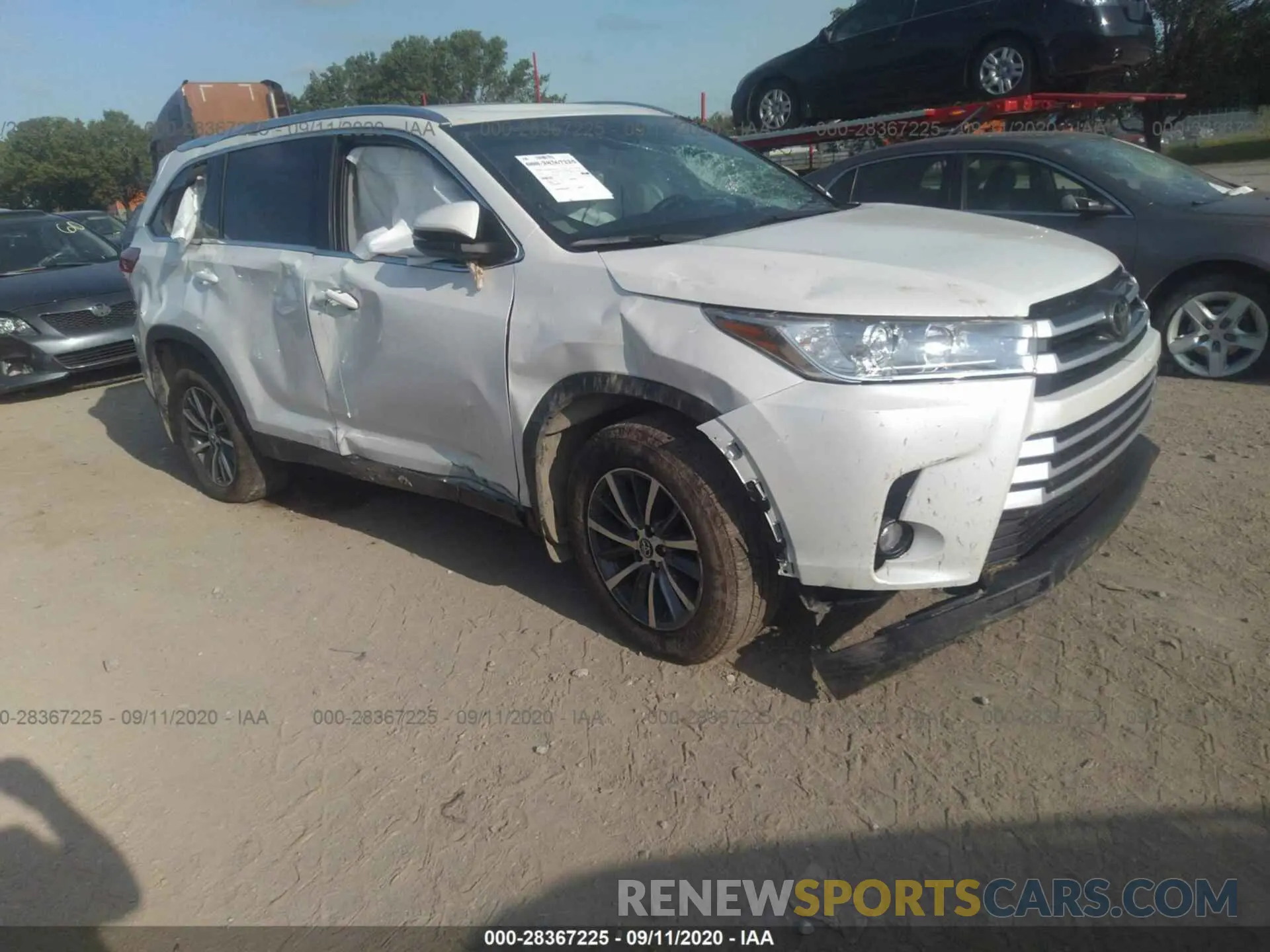 6 Photograph of a damaged car 5TDJZRFH2KS623583 TOYOTA HIGHLANDER 2019