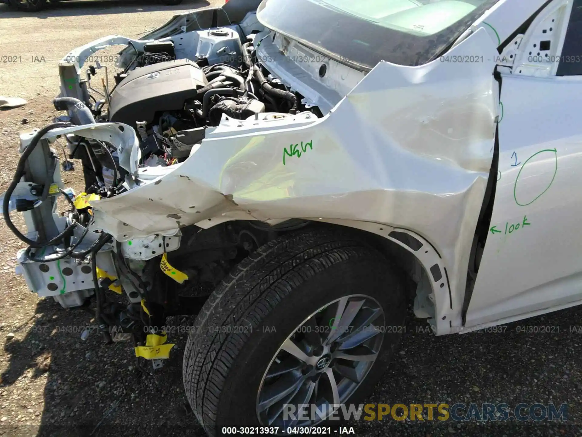 6 Photograph of a damaged car 5TDJZRFH2KS957869 TOYOTA HIGHLANDER 2019