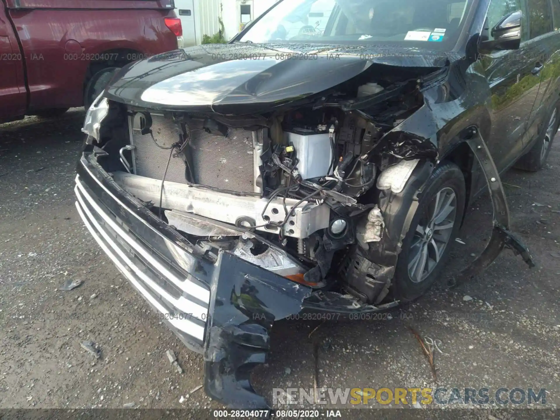 6 Photograph of a damaged car 5TDJZRFH4KS570322 TOYOTA HIGHLANDER 2019