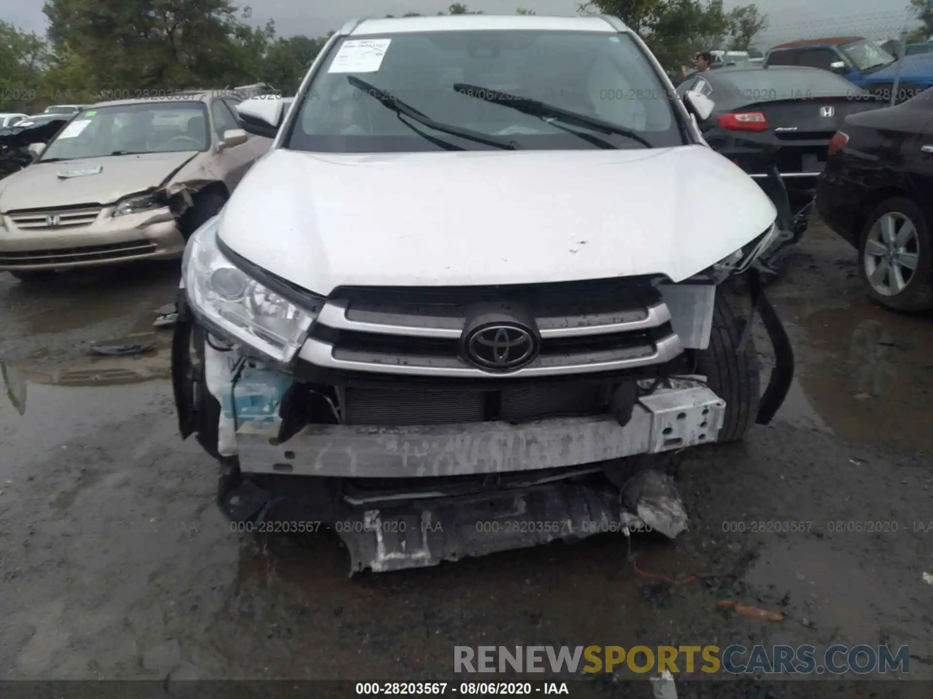 6 Photograph of a damaged car 5TDJZRFH4KS958733 TOYOTA HIGHLANDER 2019